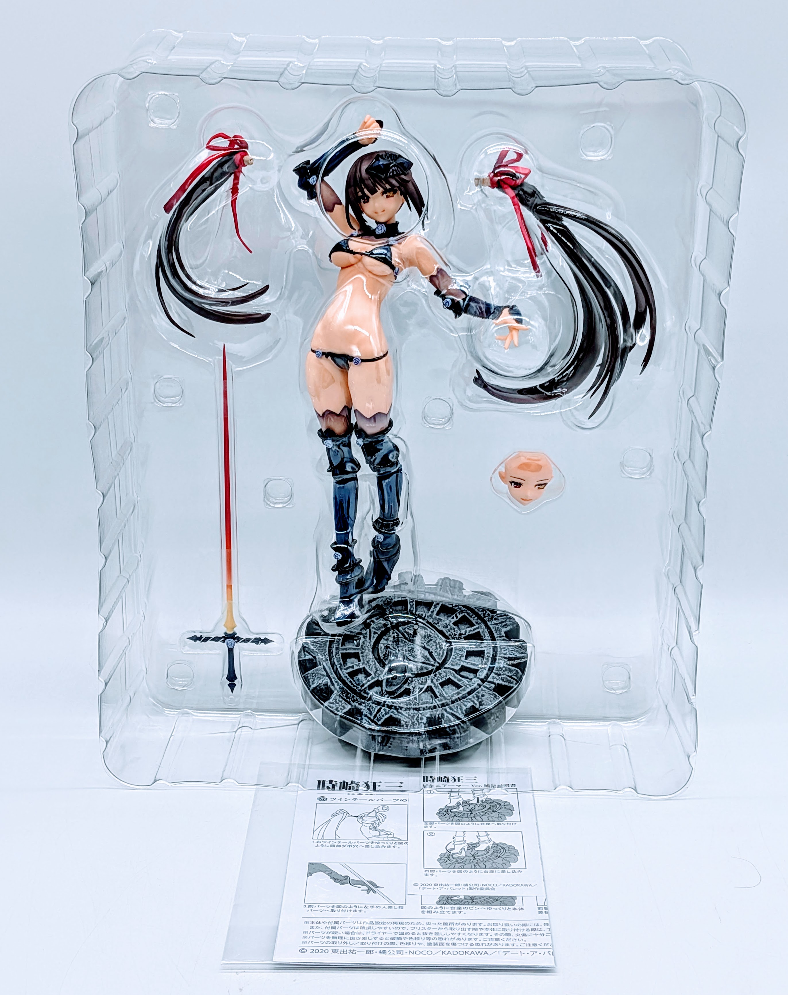 Blister and inner packaging of Kurumi Tokisaki figure