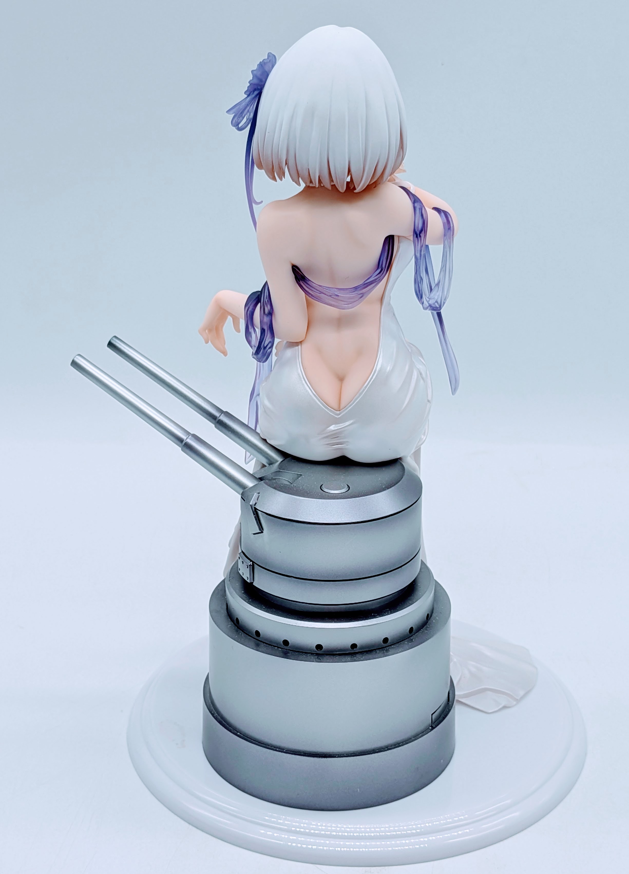 Sirius White Rose full back view (open back)