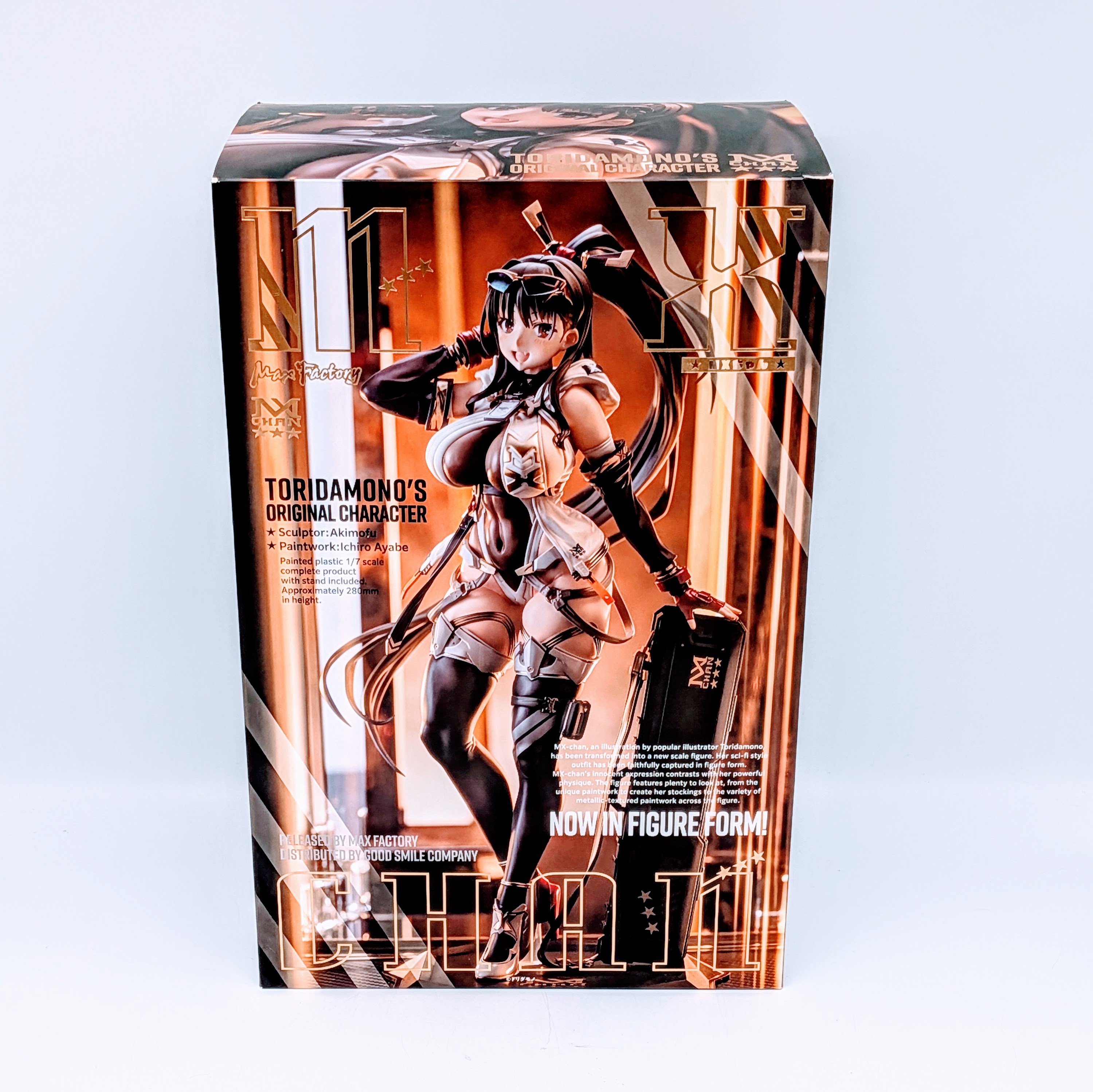 Front view of Max Factory MX-chan 1/7 scale figure box