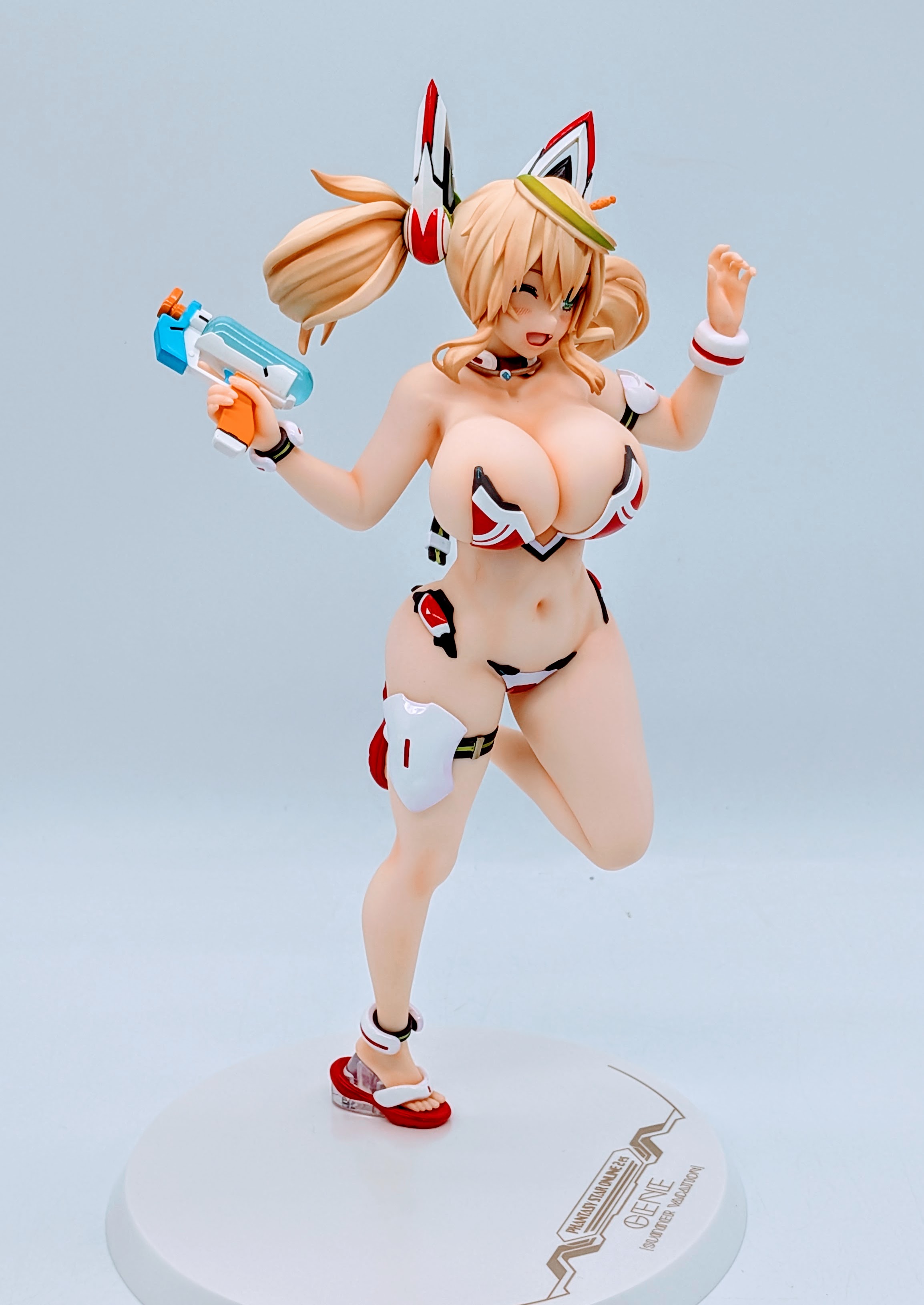 Side full-body view of Sunshine Gene Summer Vacation figure