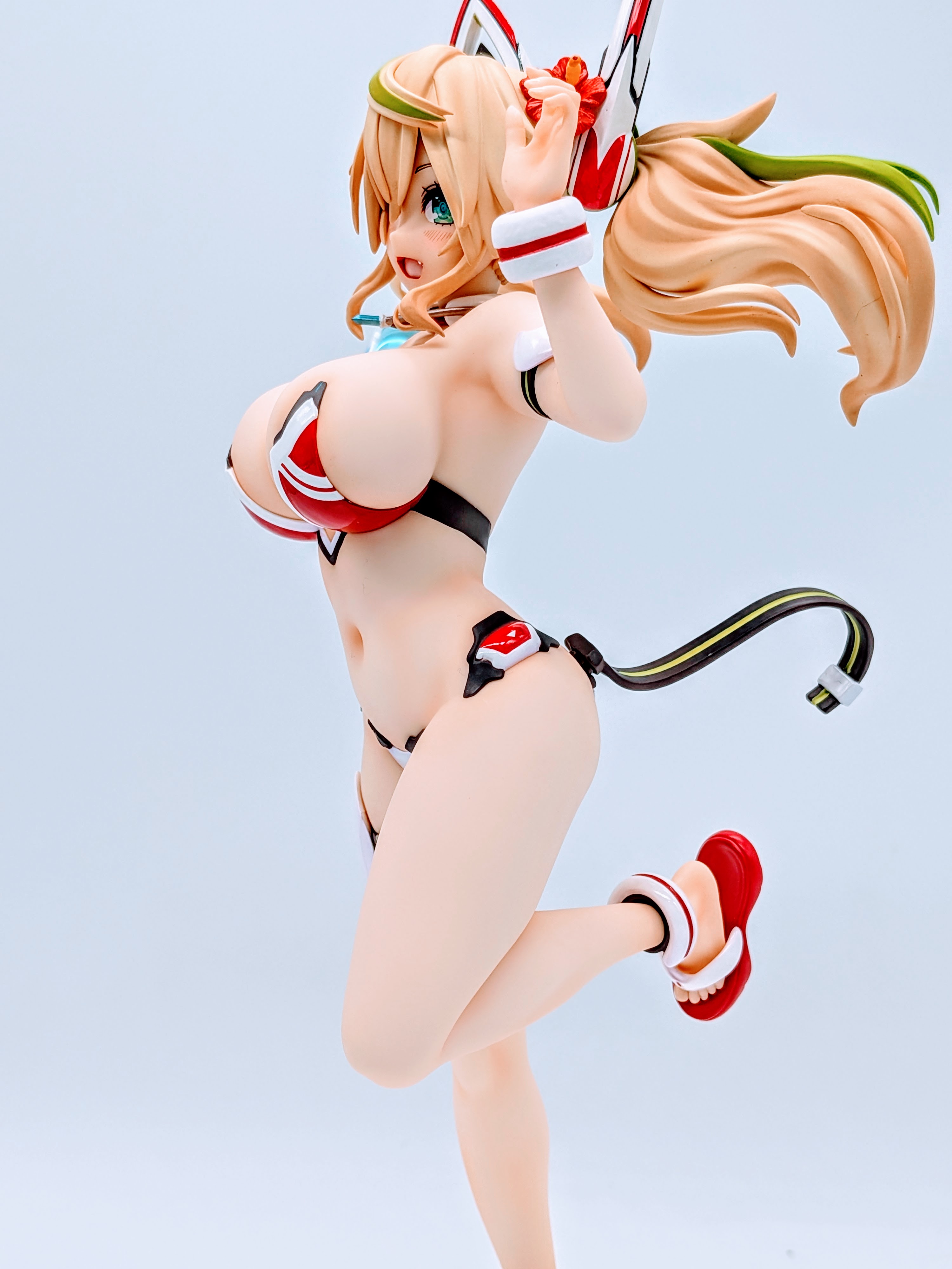 Low side angle of Sunshine Gene swimsuit and hips