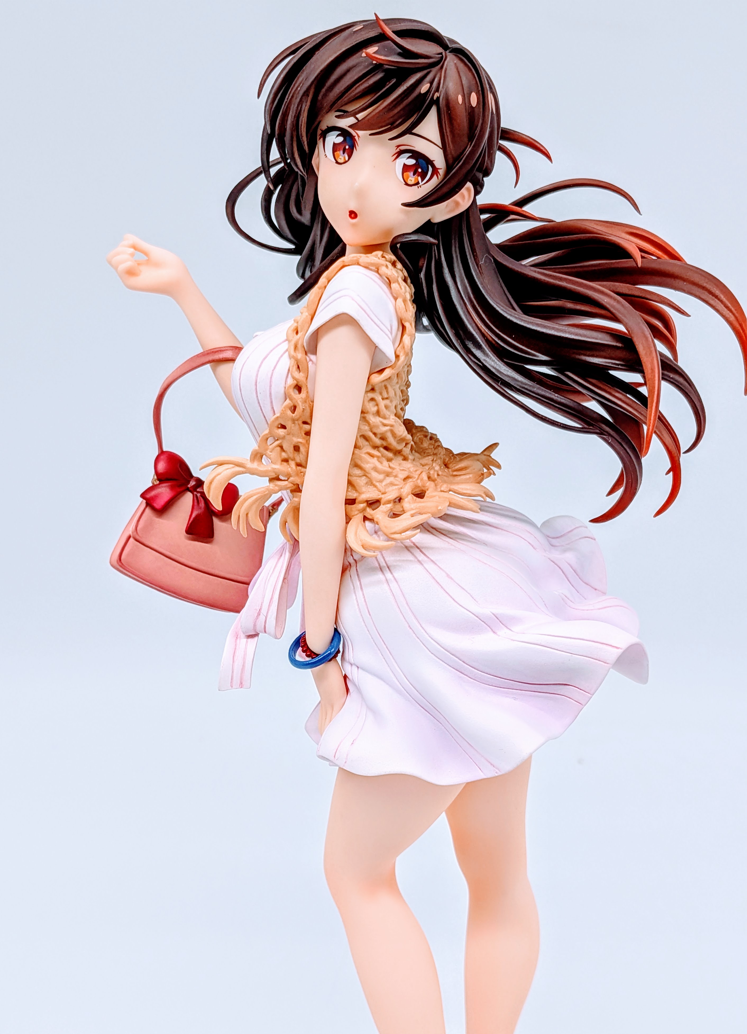 Closer front view of Chizuru Mizuhara figure showing face and upper body