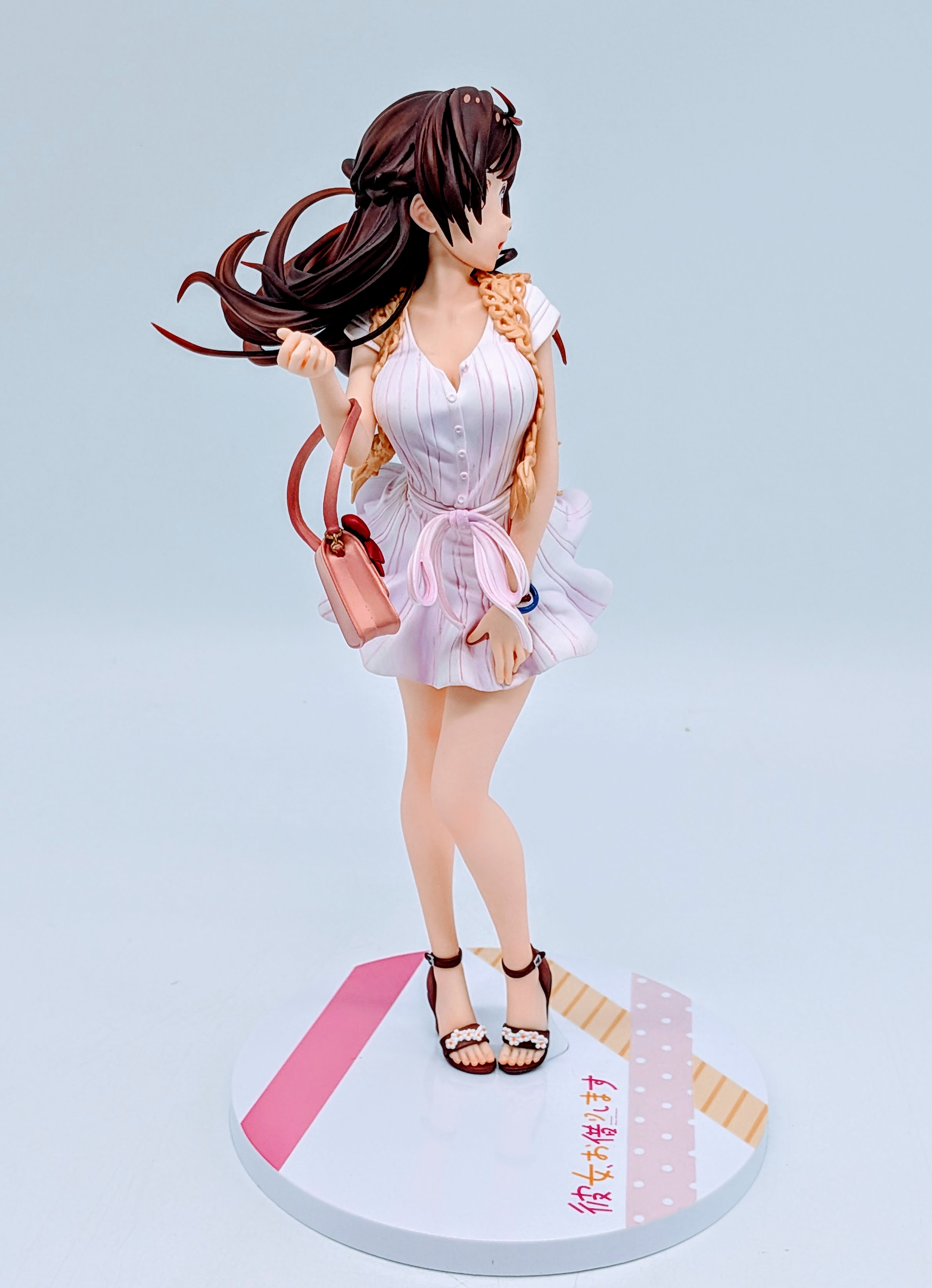 Left side full-body view of Chizuru Mizuhara figure showing pose and dress flow