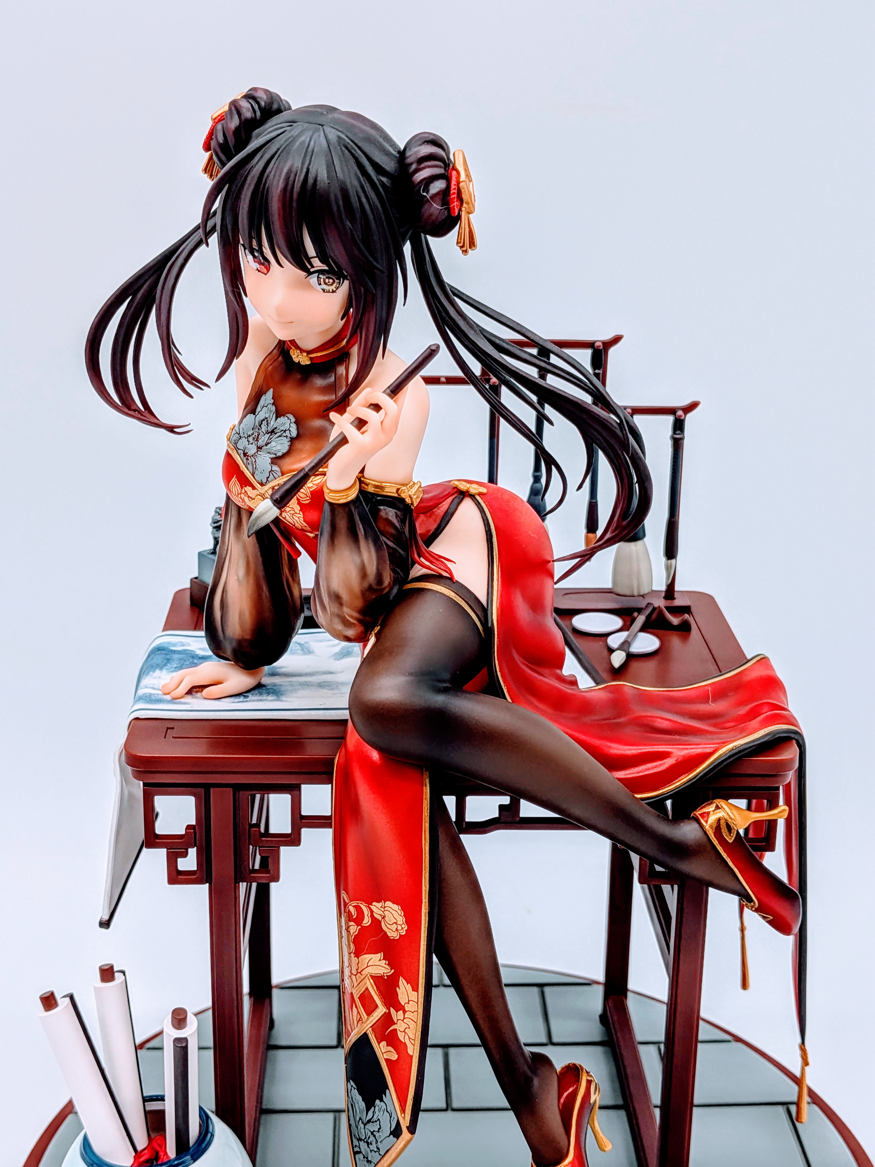Front close-up of Kurumi Tokisaki Calligraphic Beauty Ver. face