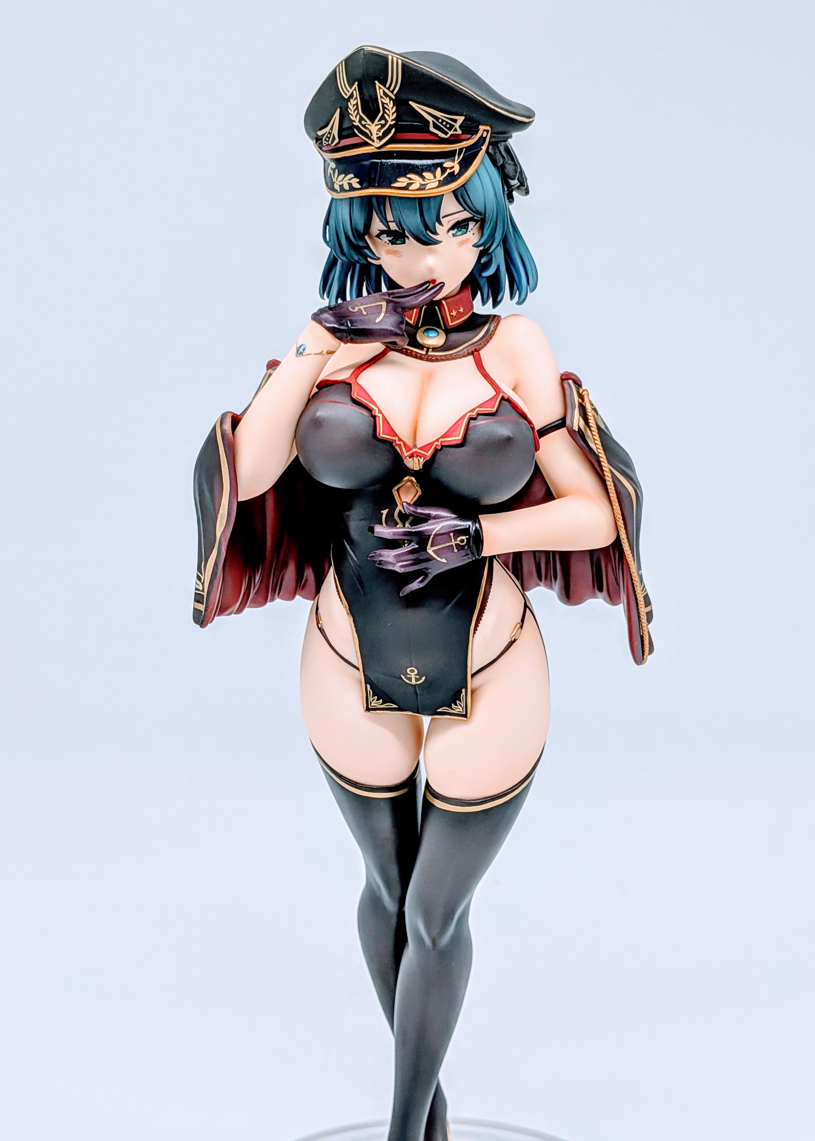 Close-up of Cattleya thighs and stockings