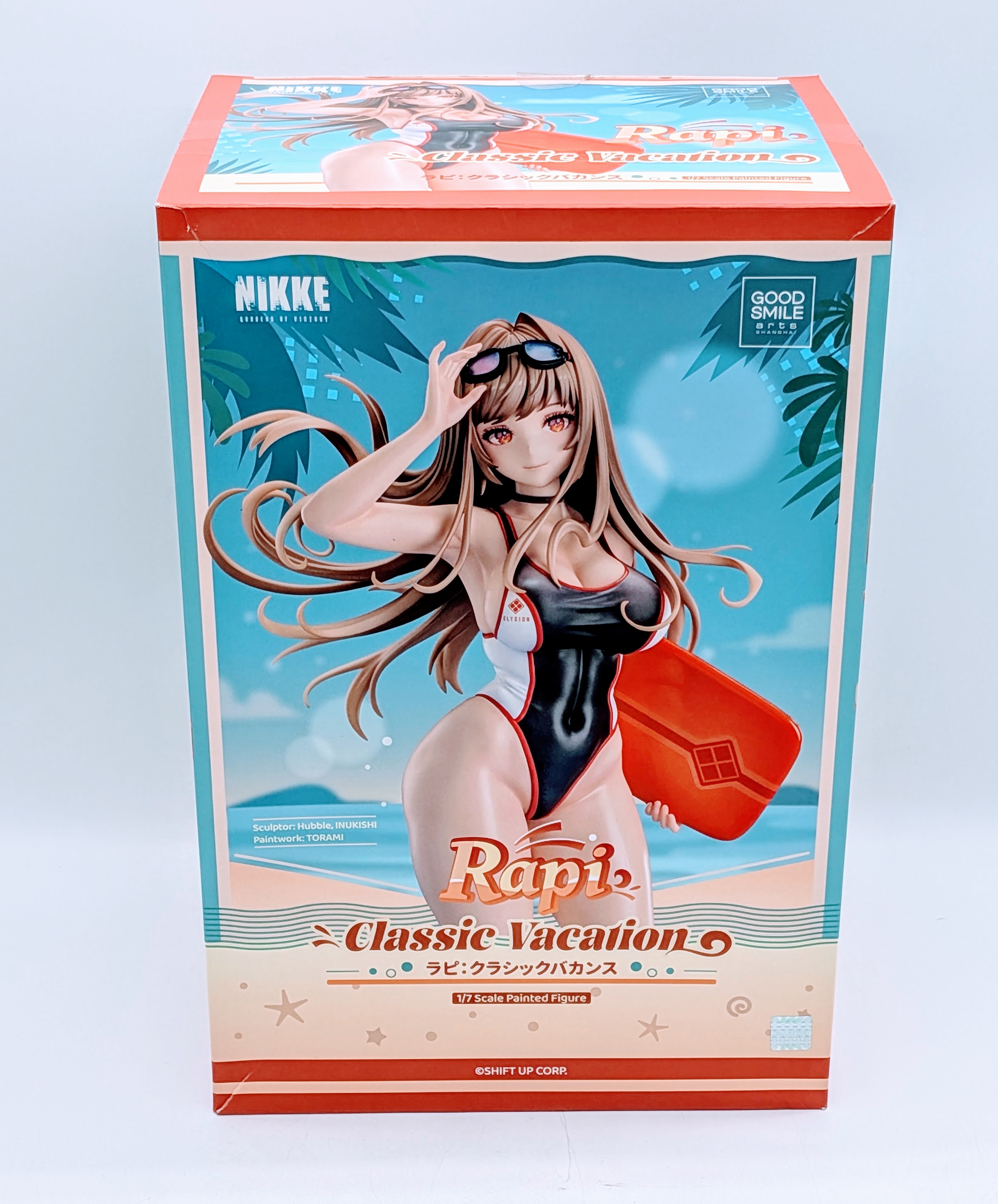 Front view of the Good Smile Company Rapi Classic Vacation 1/7 scale figure box