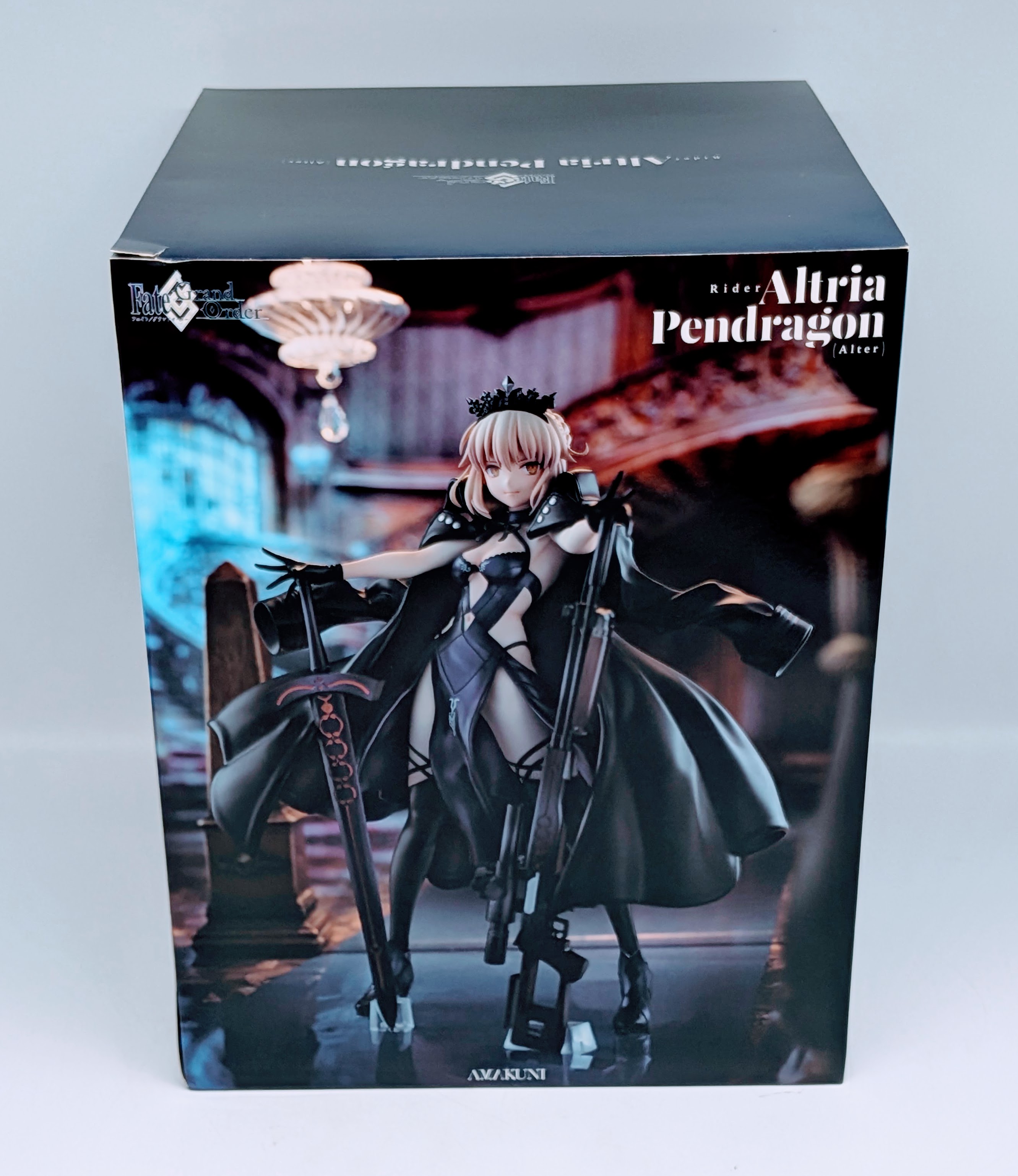 Back view of the Rider Altria Pendragon Alter figure box