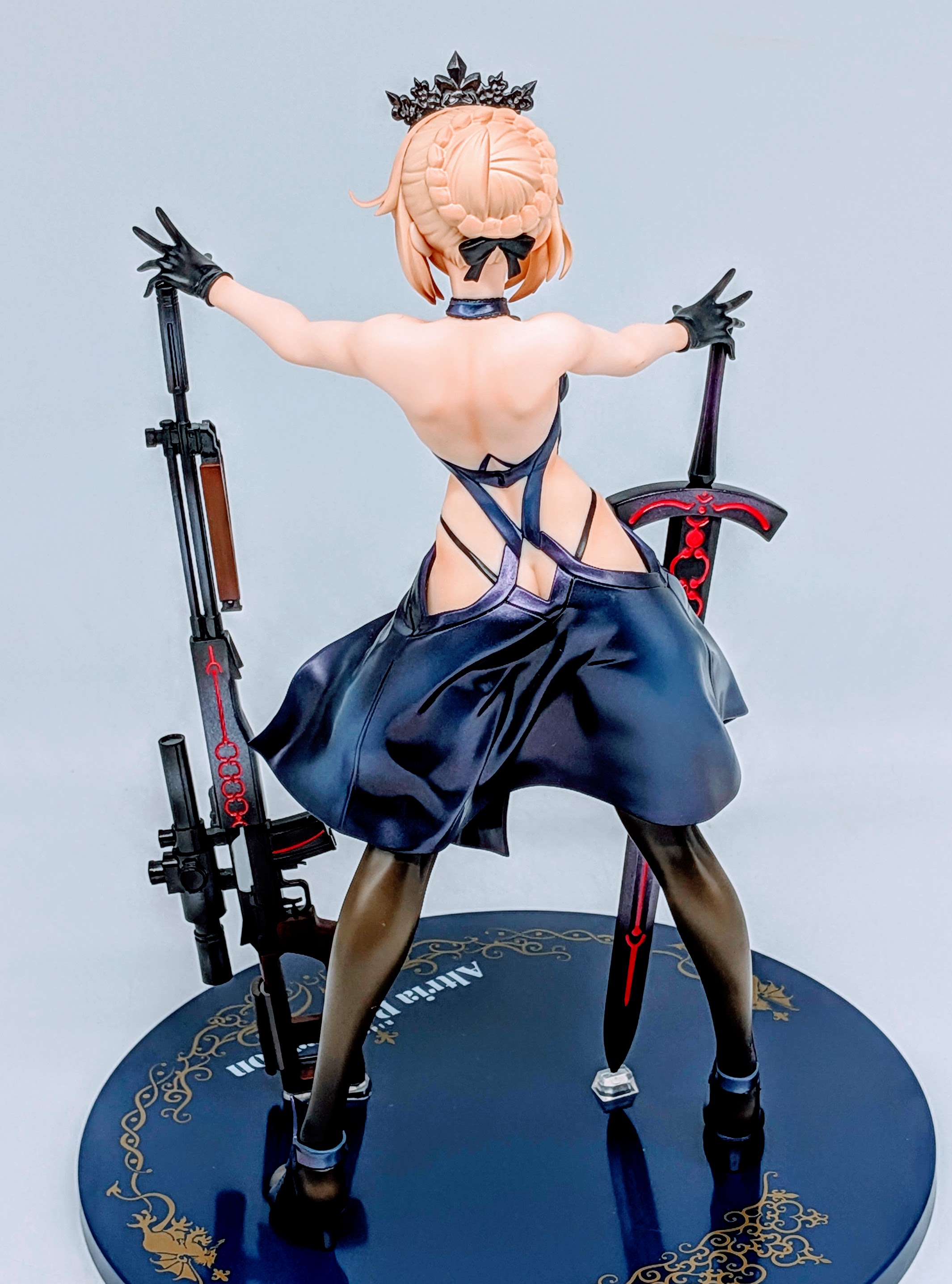 Full rear view of Rider Altria Pendragon Alter figure