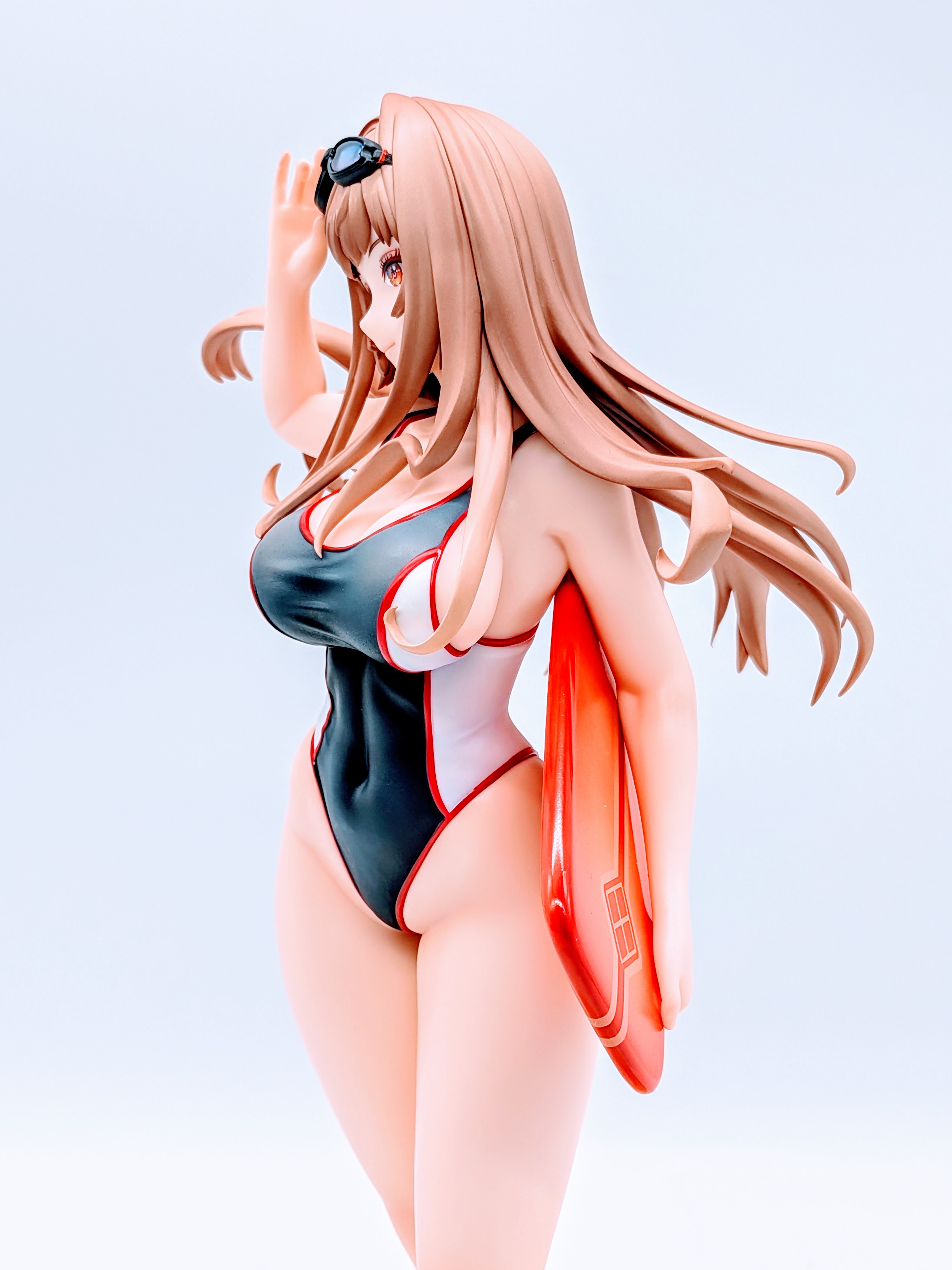 Close-up of Rapi Classic Vacation figure face from a lower angle