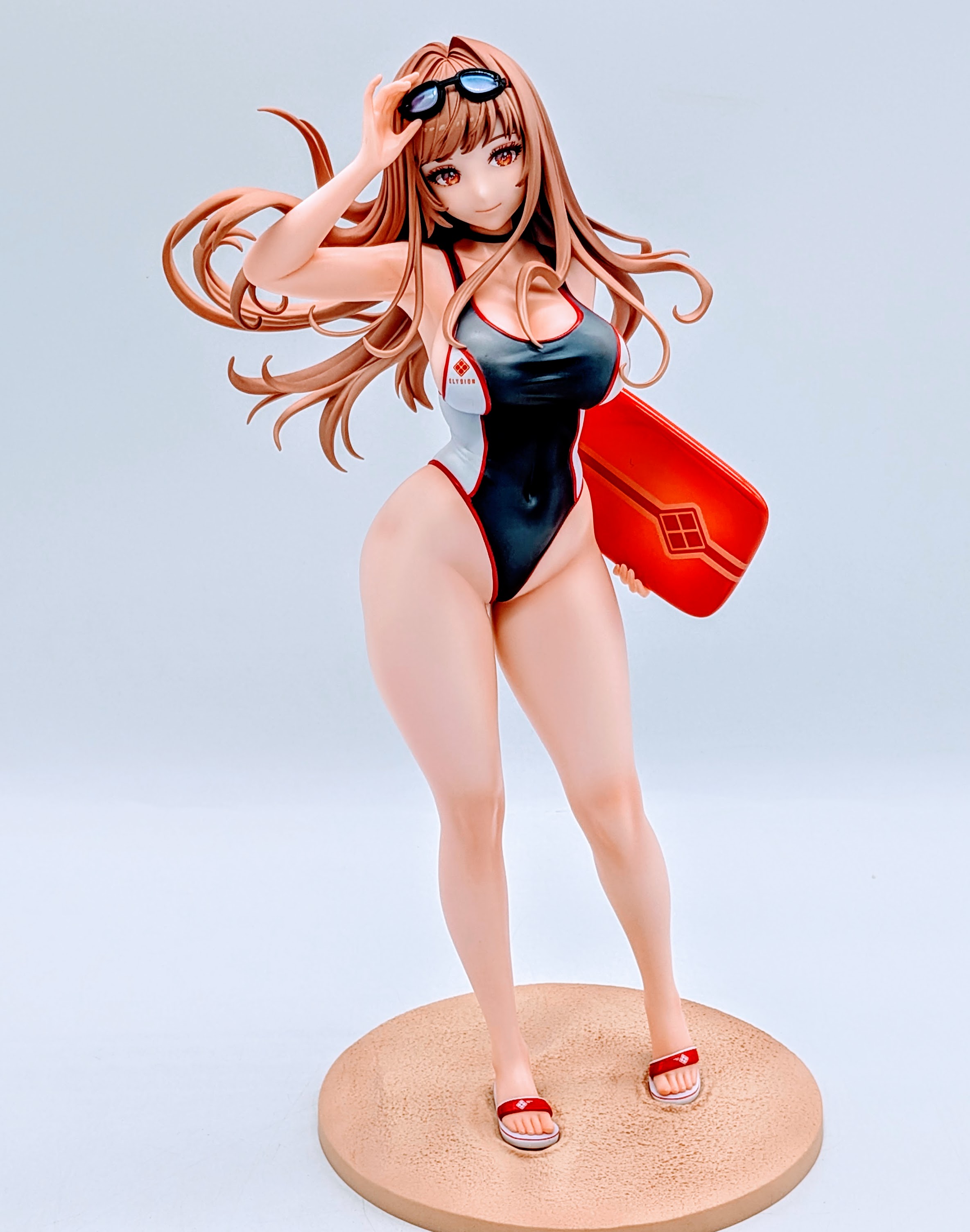 Full front view of Rapi Classic Vacation figure on sandy base