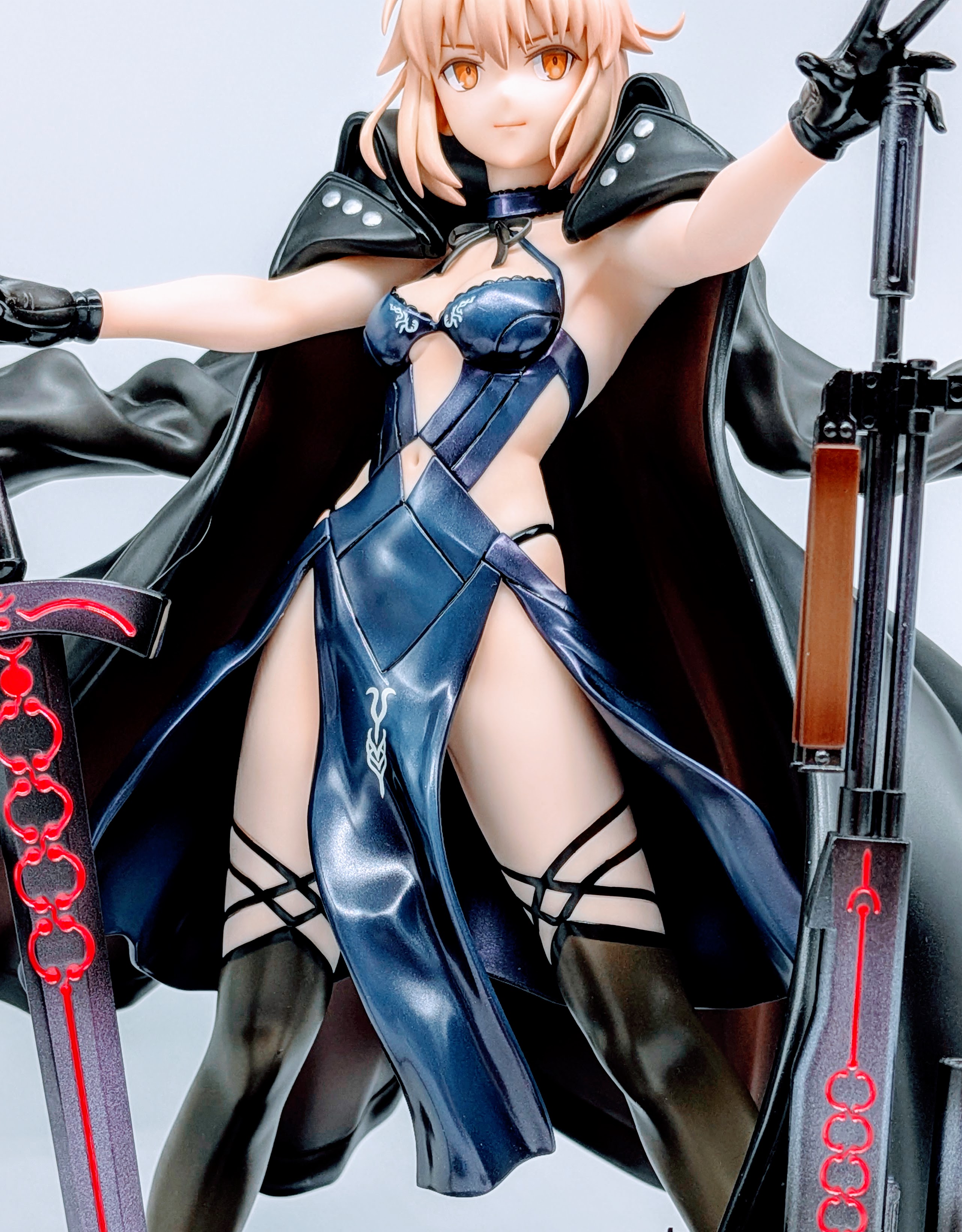 Close-up of Rider Altria Pendragon Alter torso and upper legs