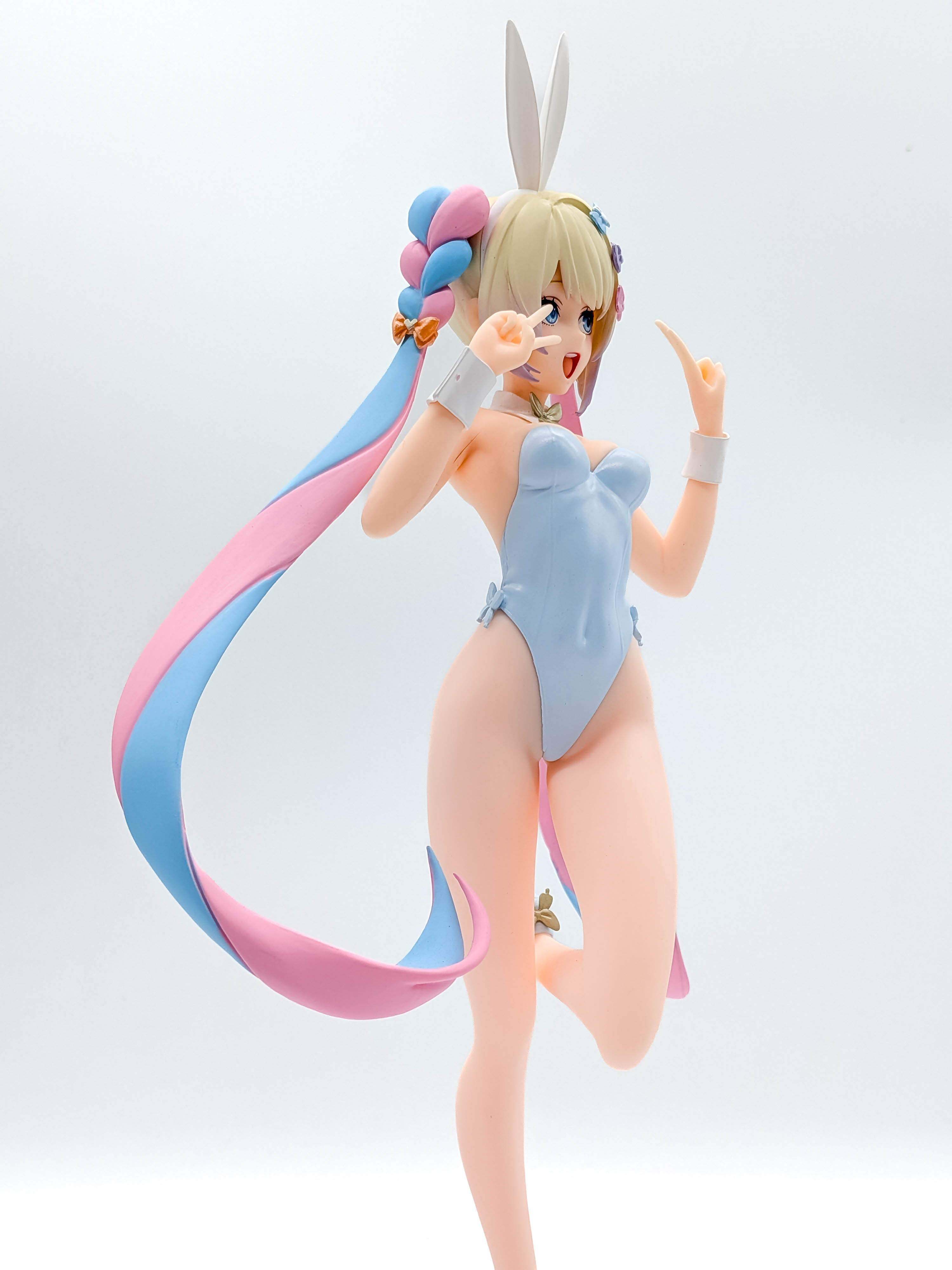 Lower-body side close-up of the Tenshi-chan Bunny Ver. figure