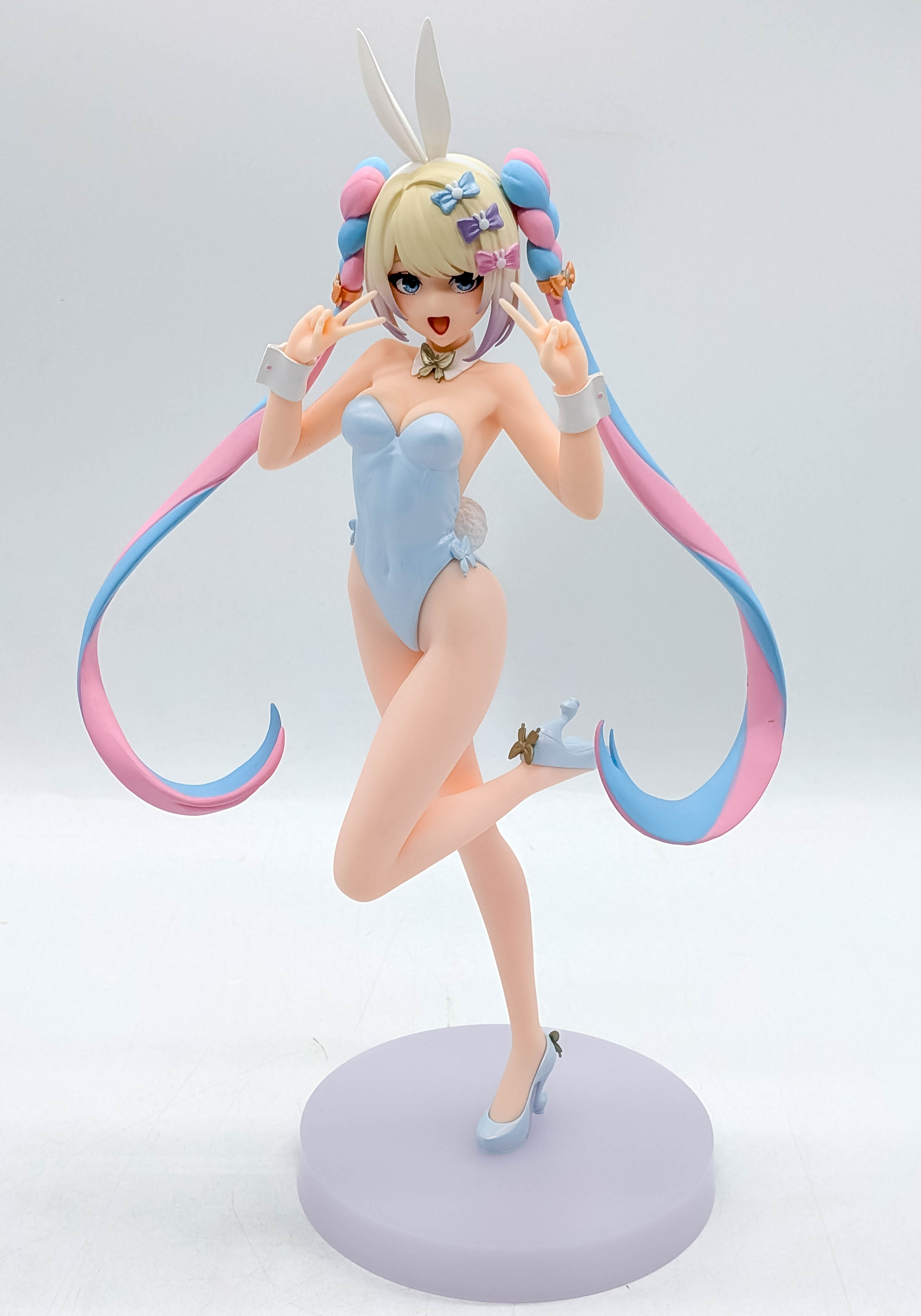 Full front view of the Chozetsu Saikawa Tenshi-chan Bunny Ver. figure