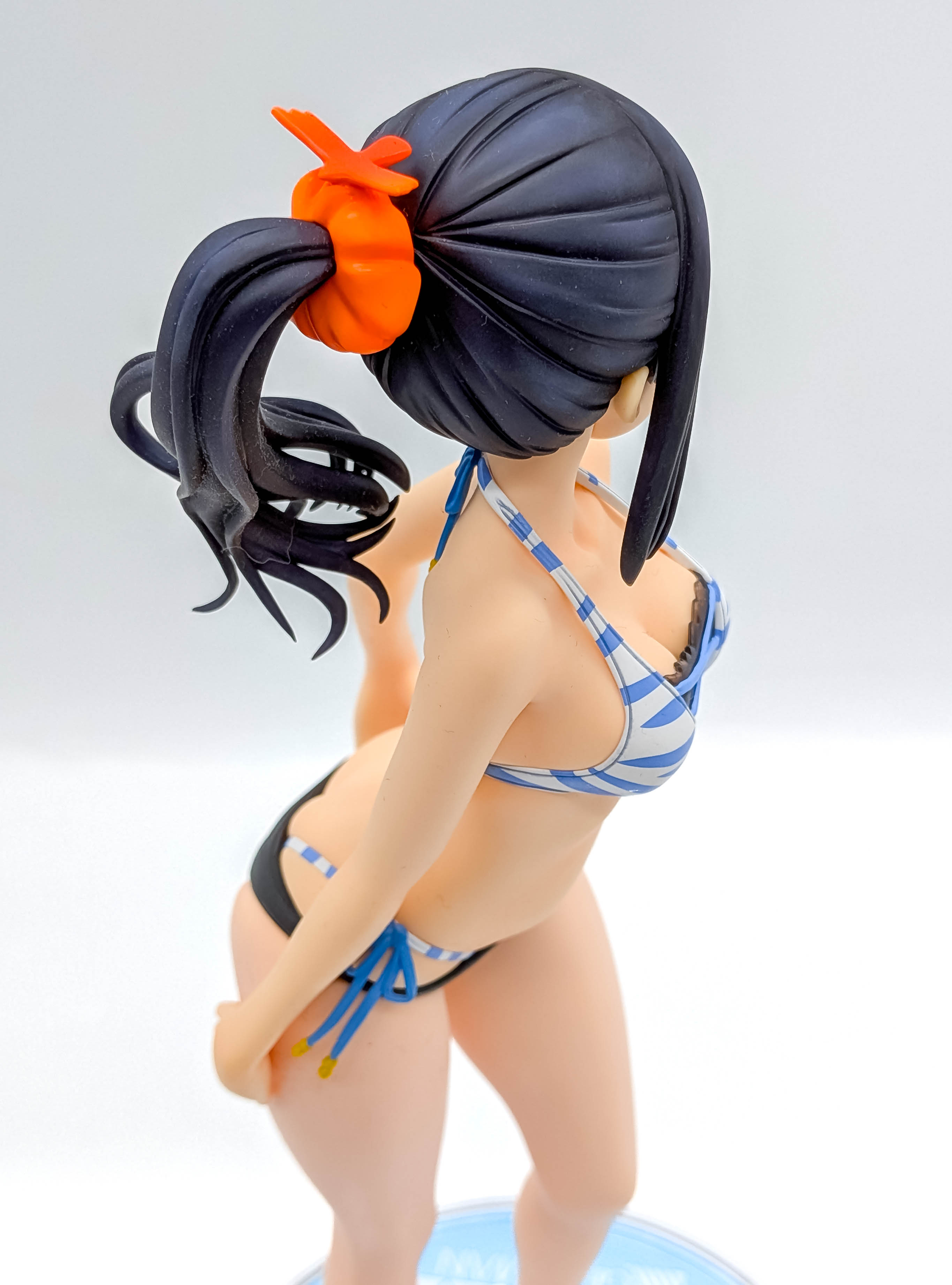 Rikka hair and upper body from rear side