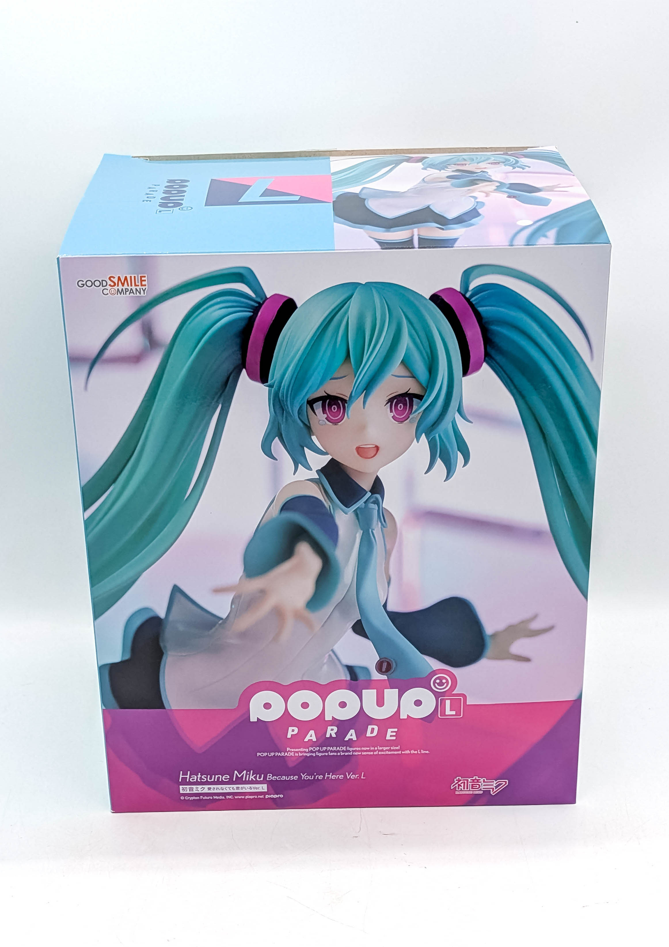 POP UP PARADE Hatsune Miku Because You're Here Ver. L box front
