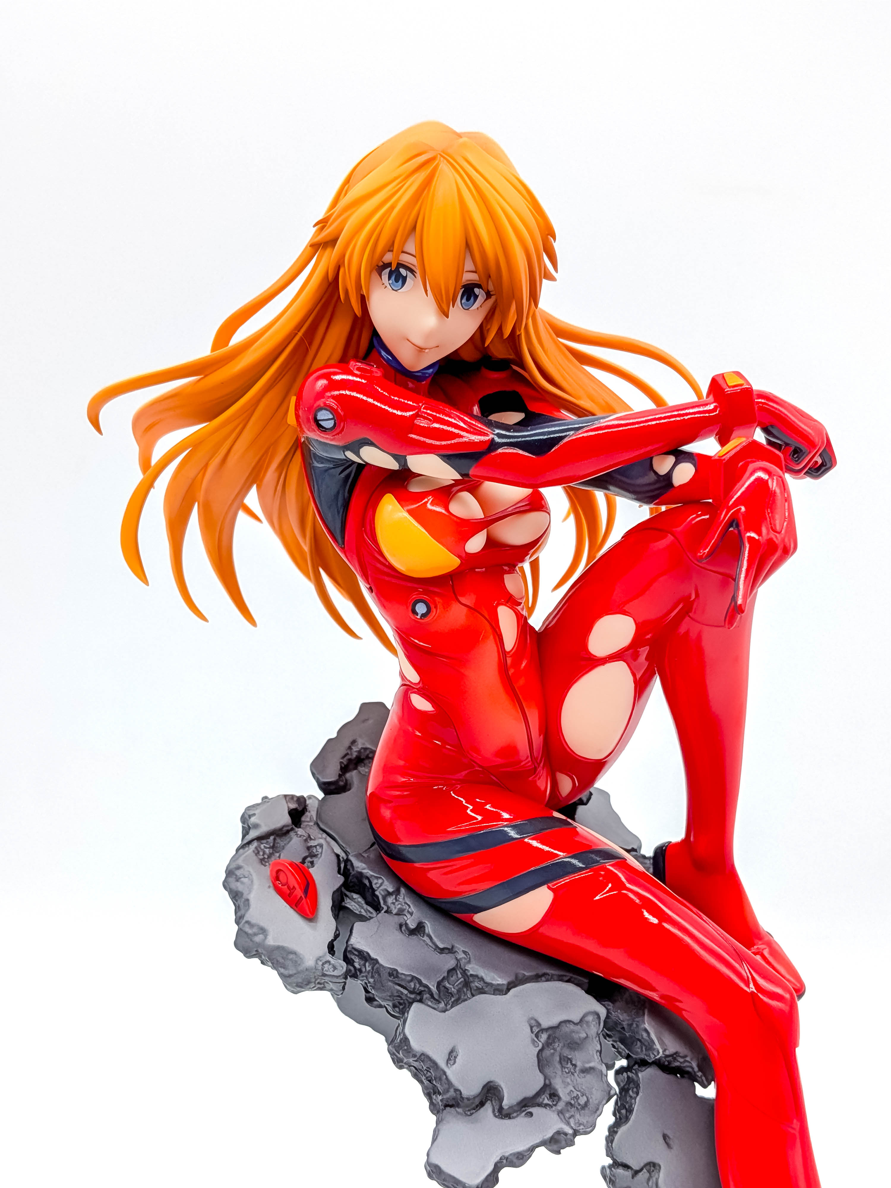 Asuka Langley face and upper-body close-up
