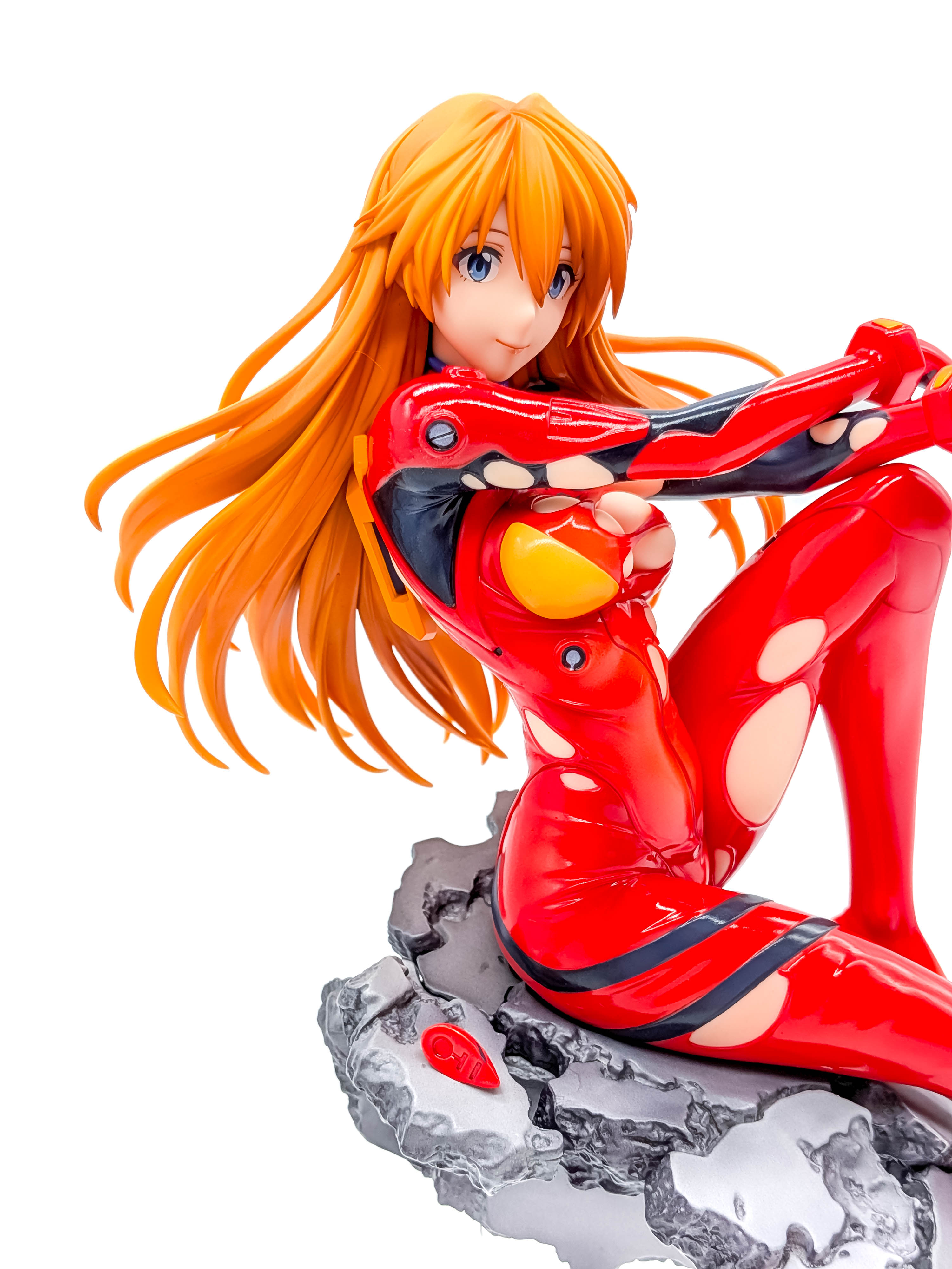 Asuka Langley hair and upper-body side angle