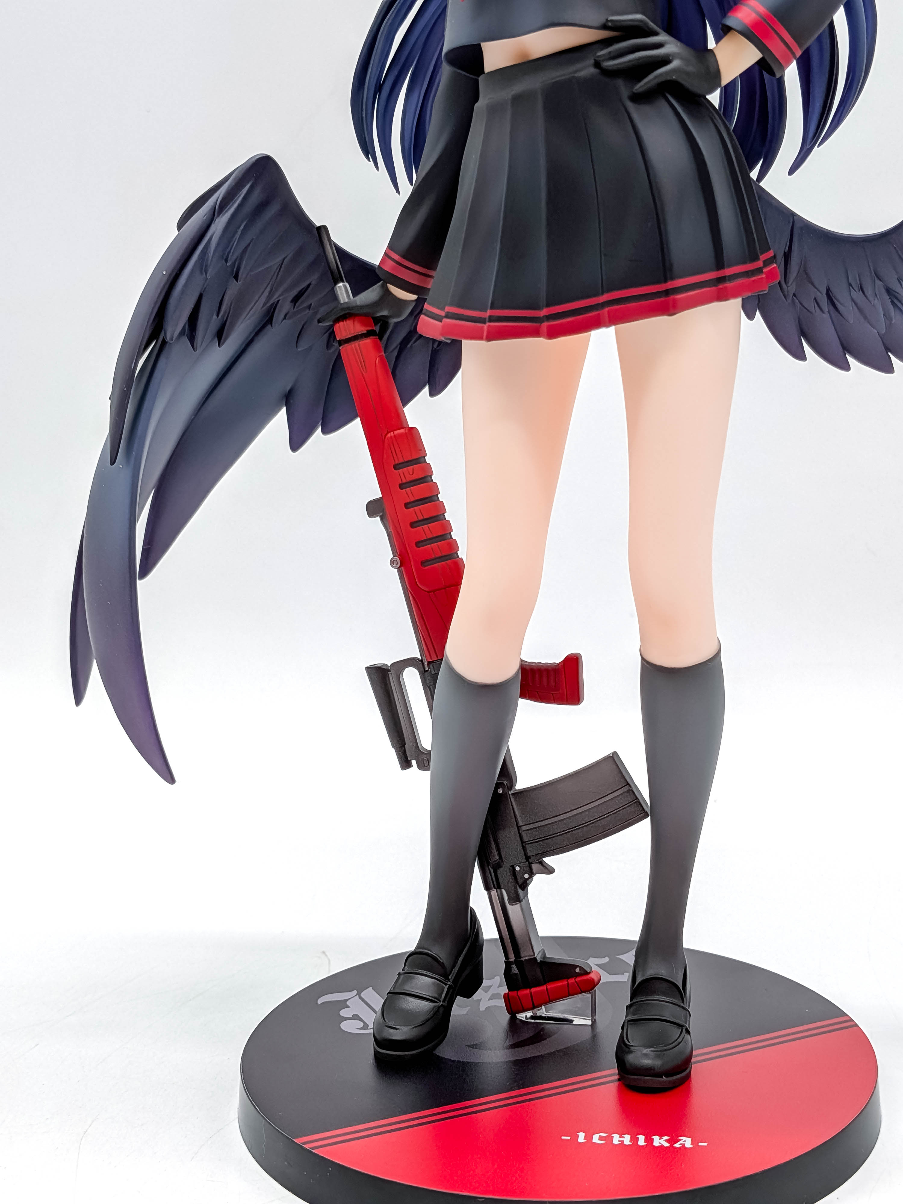 Blue Archive Ichika legs rifle shoes and display base detail