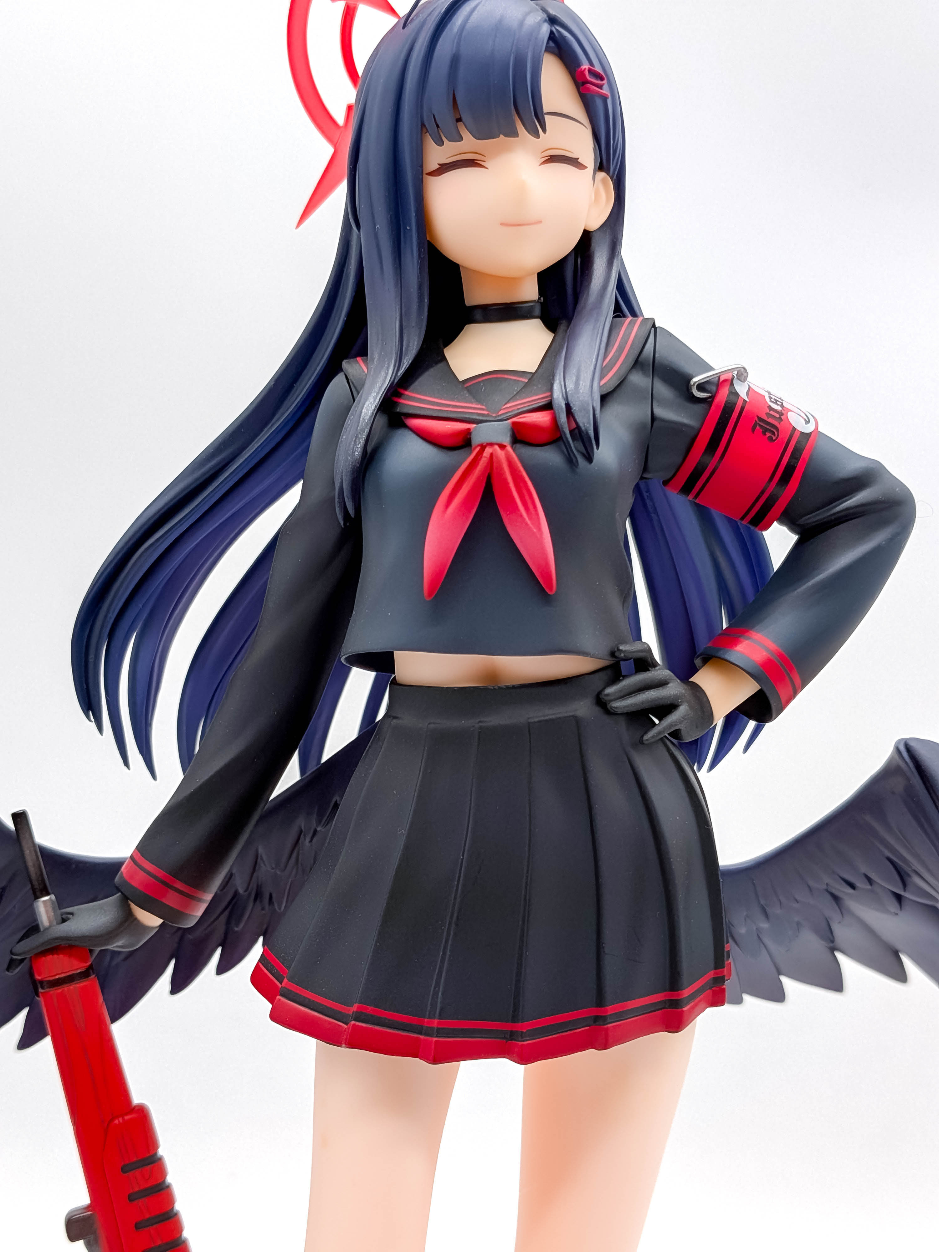 Blue Archive Ichika smiling face and school uniform close-up
