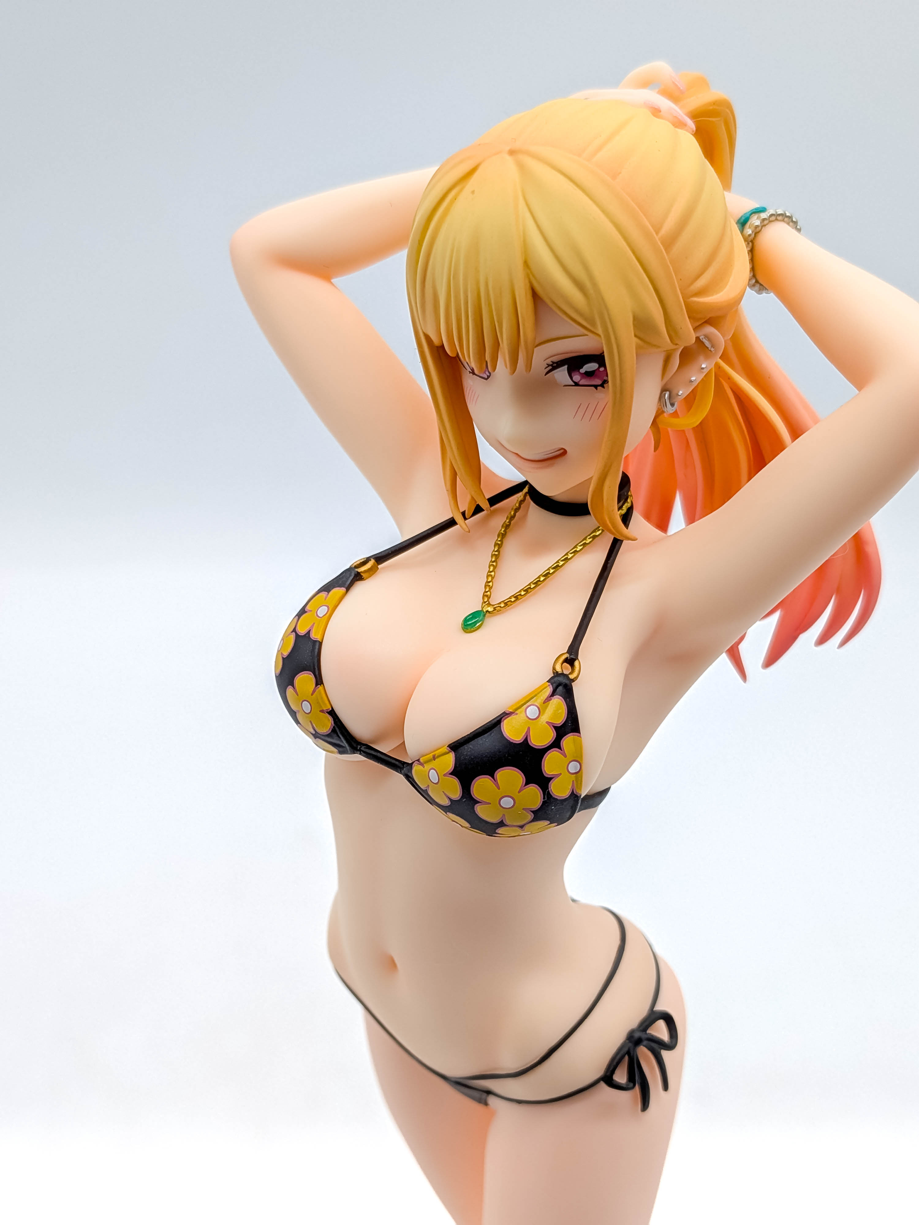Marin Kitagawa Swimsuit Ver face costume and accessories close-up