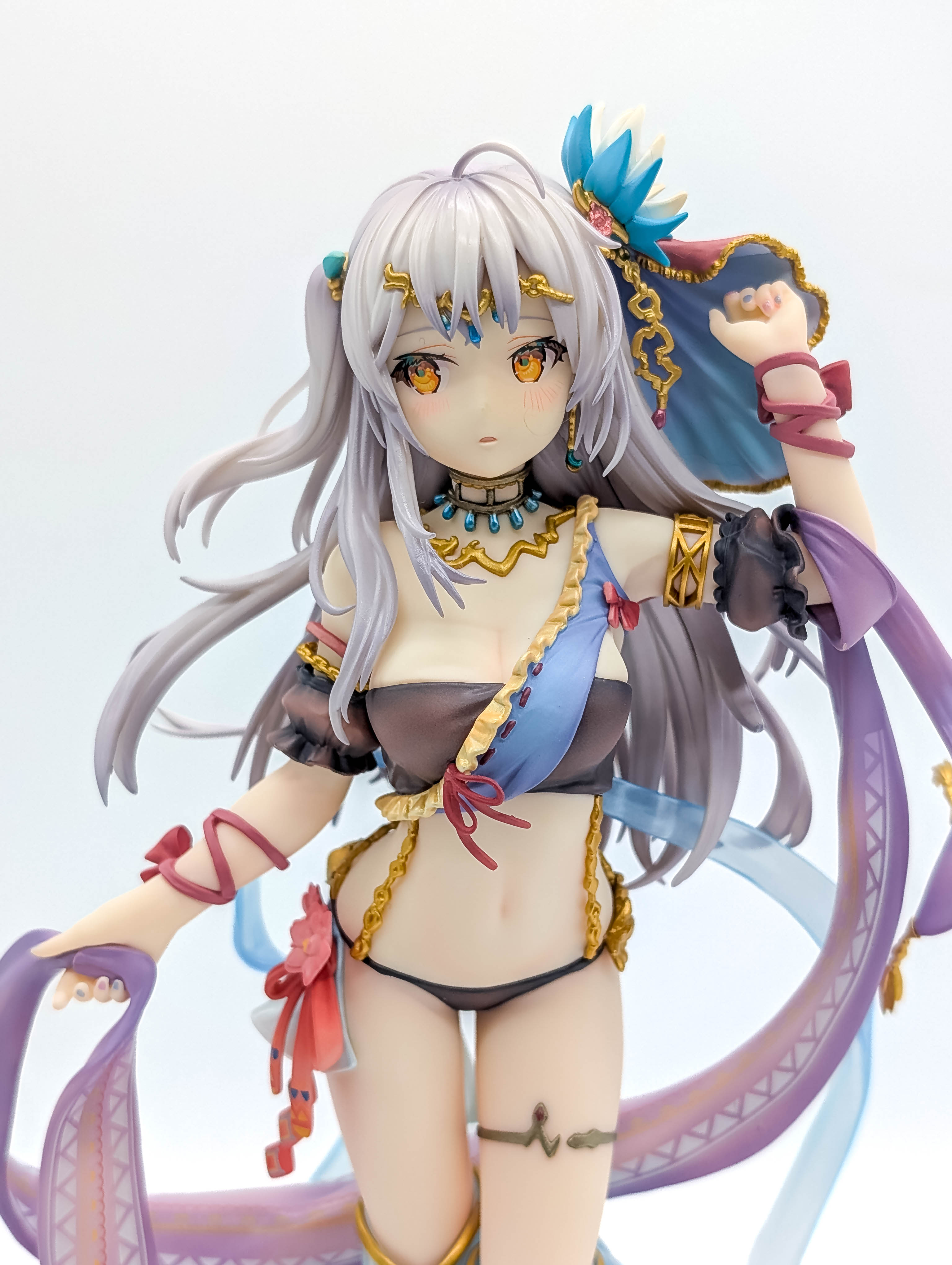 Arietta Dancer figure front costume and face close-up