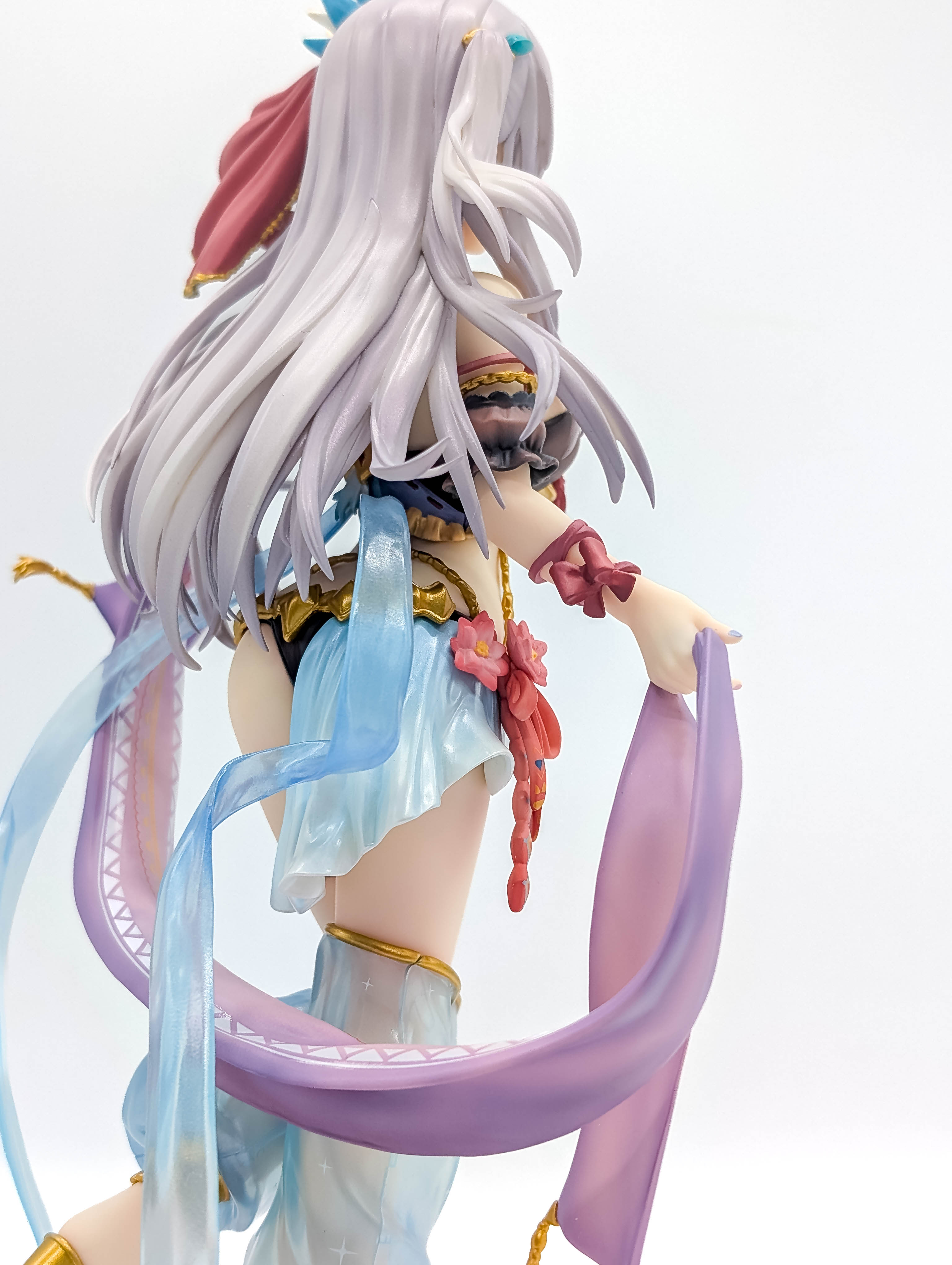 Arietta Dancer figure rear-side costume ribbon and fabric detail