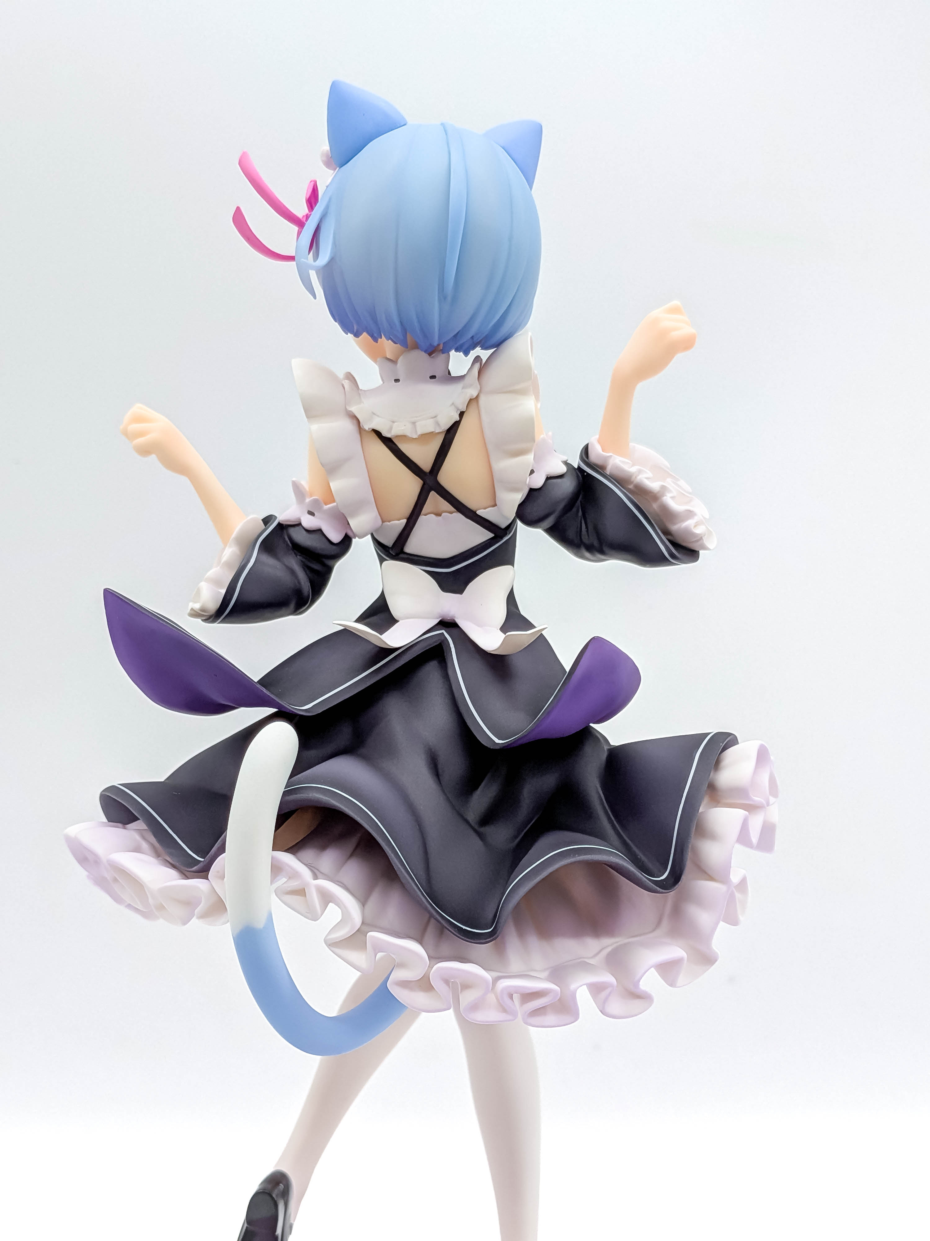 Rem Nekomimi Ver rear upper body bow and cat tail