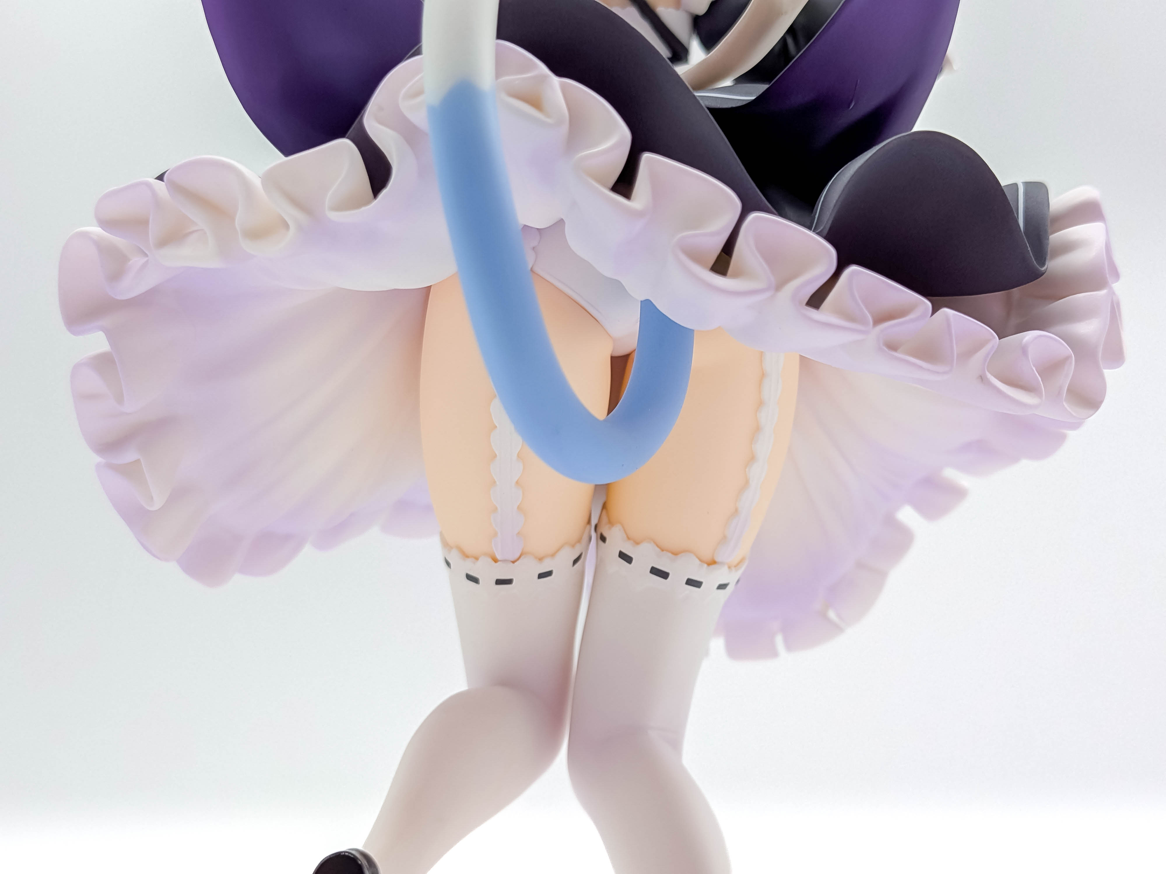 Rem Nekomimi Ver low rear thighs garters and cat tail detail