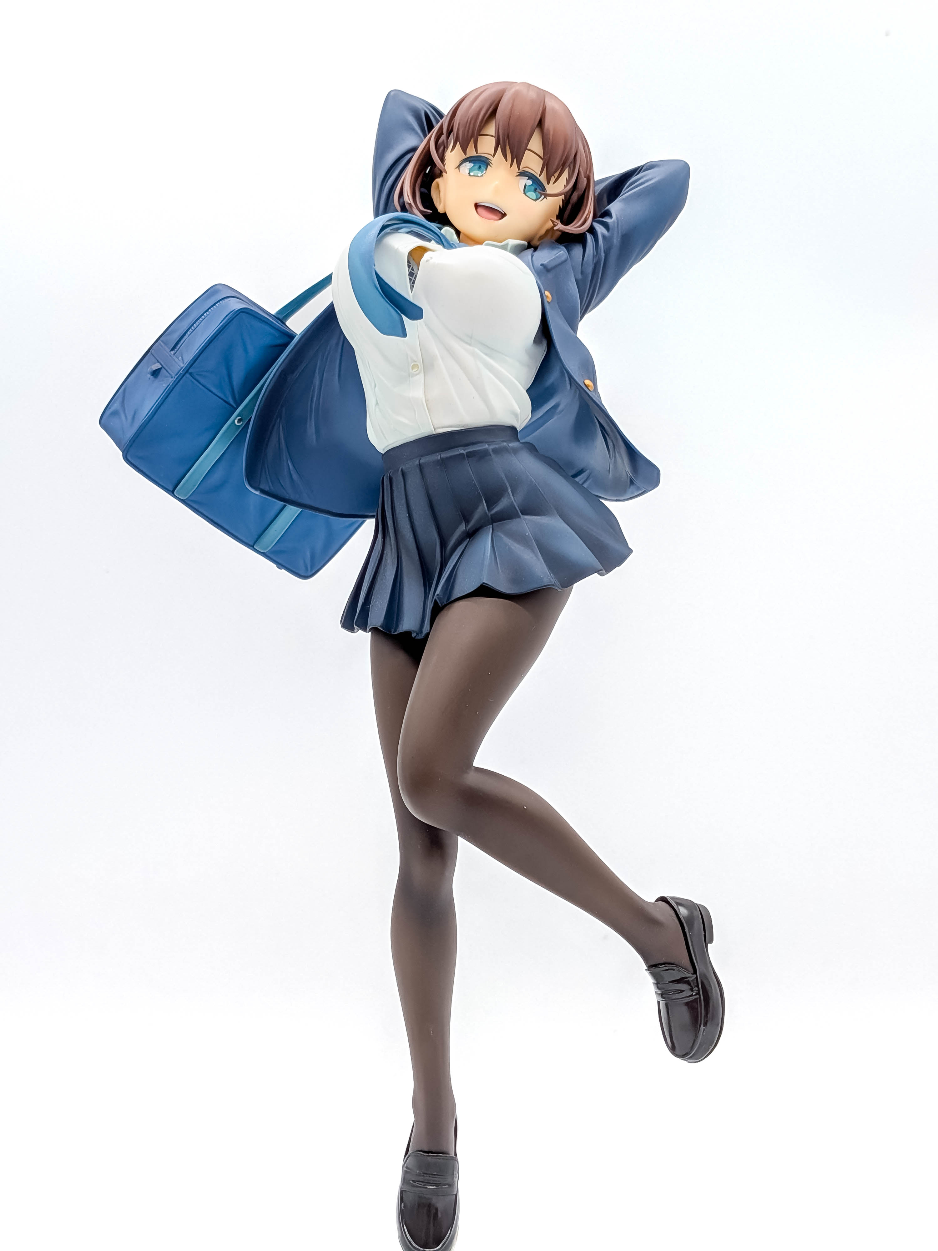Ai-chan figure alternate full front view with blue school bag