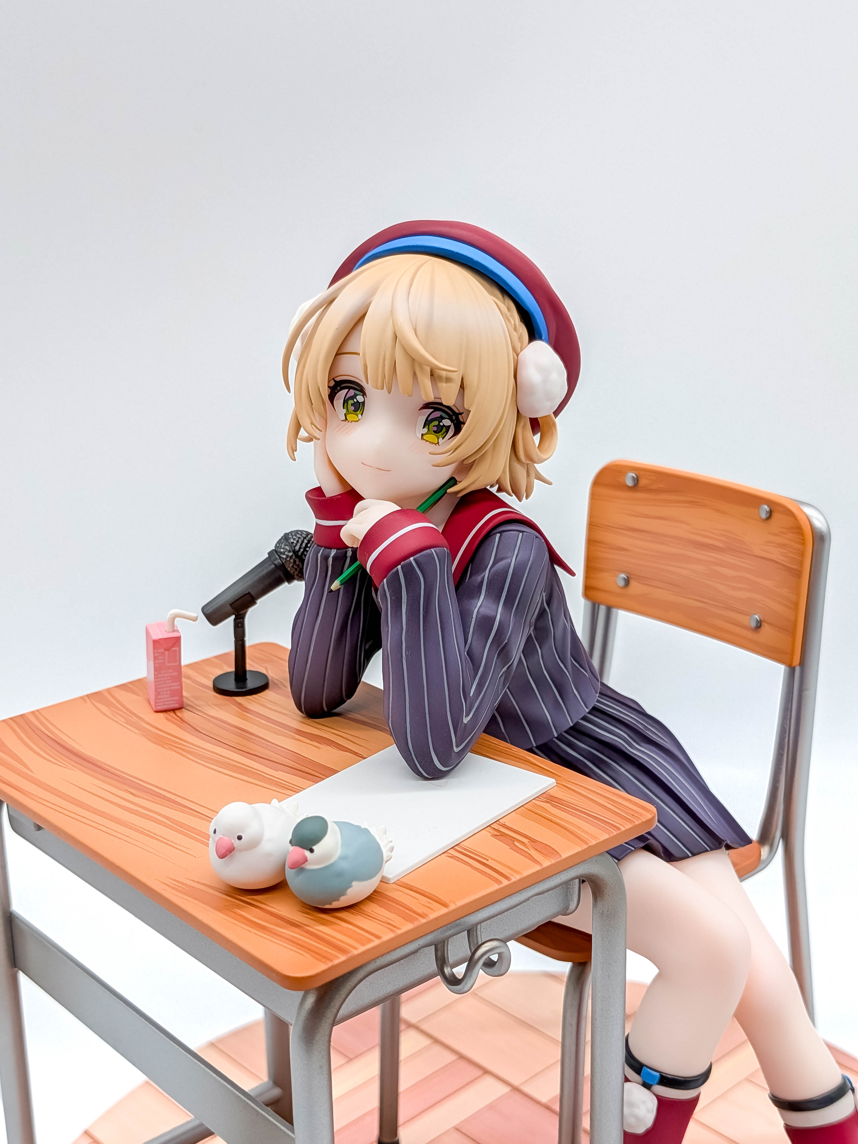 Shigure Ui figure default face and desk close-up