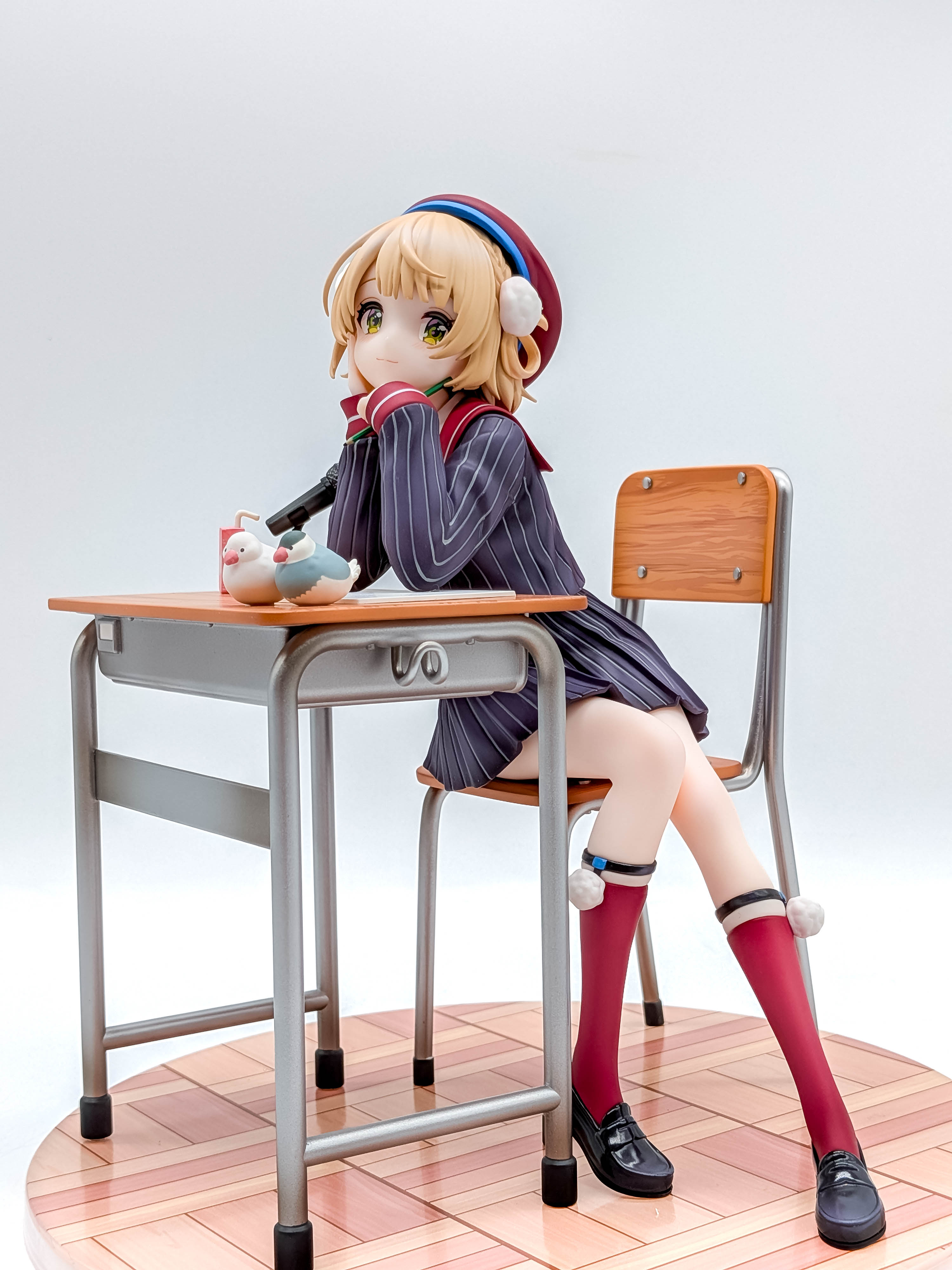 Shigure Ui figure full side-front classroom view