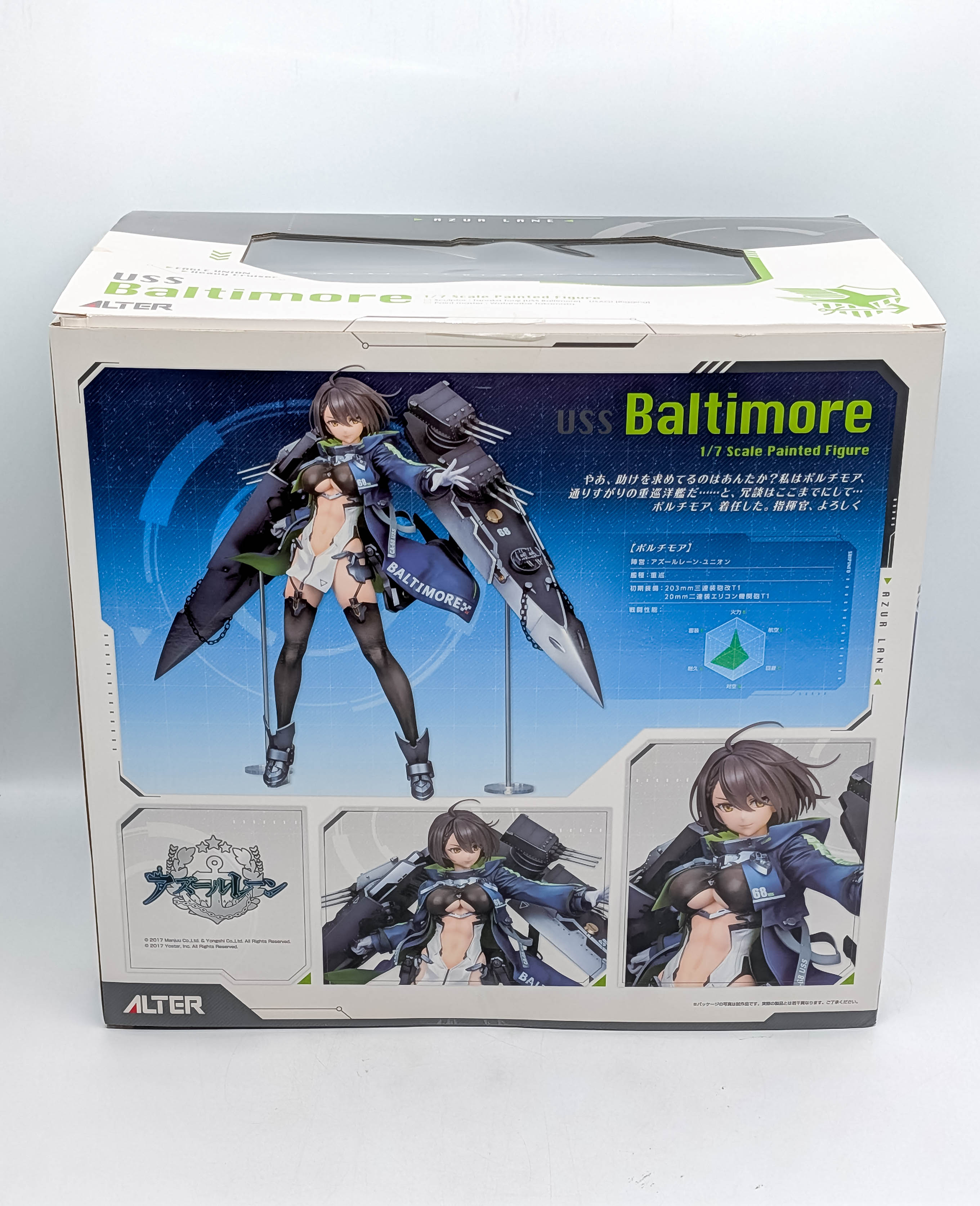 Azur Lane Baltimore 1/7 scale figure box back
