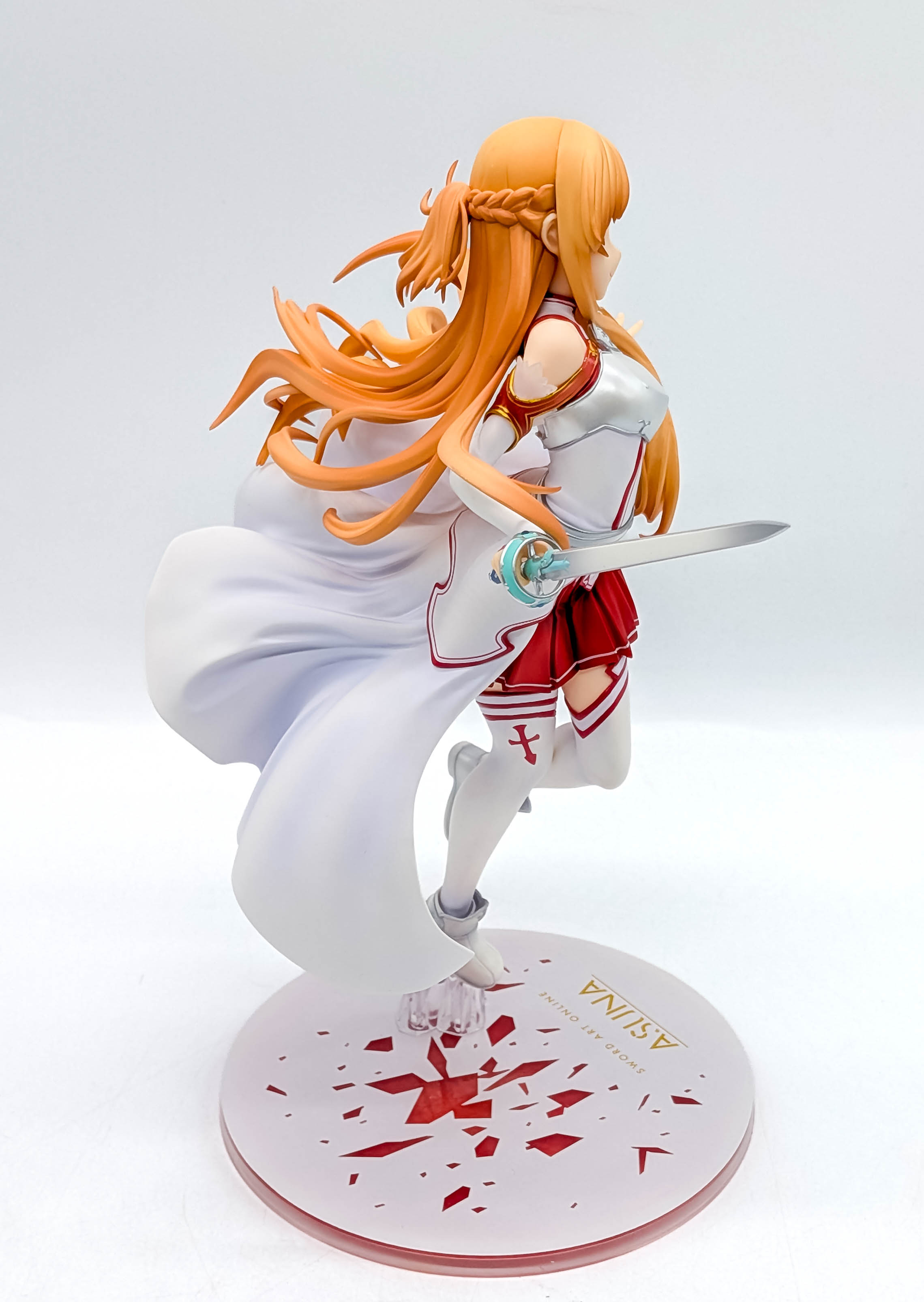 Asuna Ordinal Scale figure side view with sword cape and flowing hair