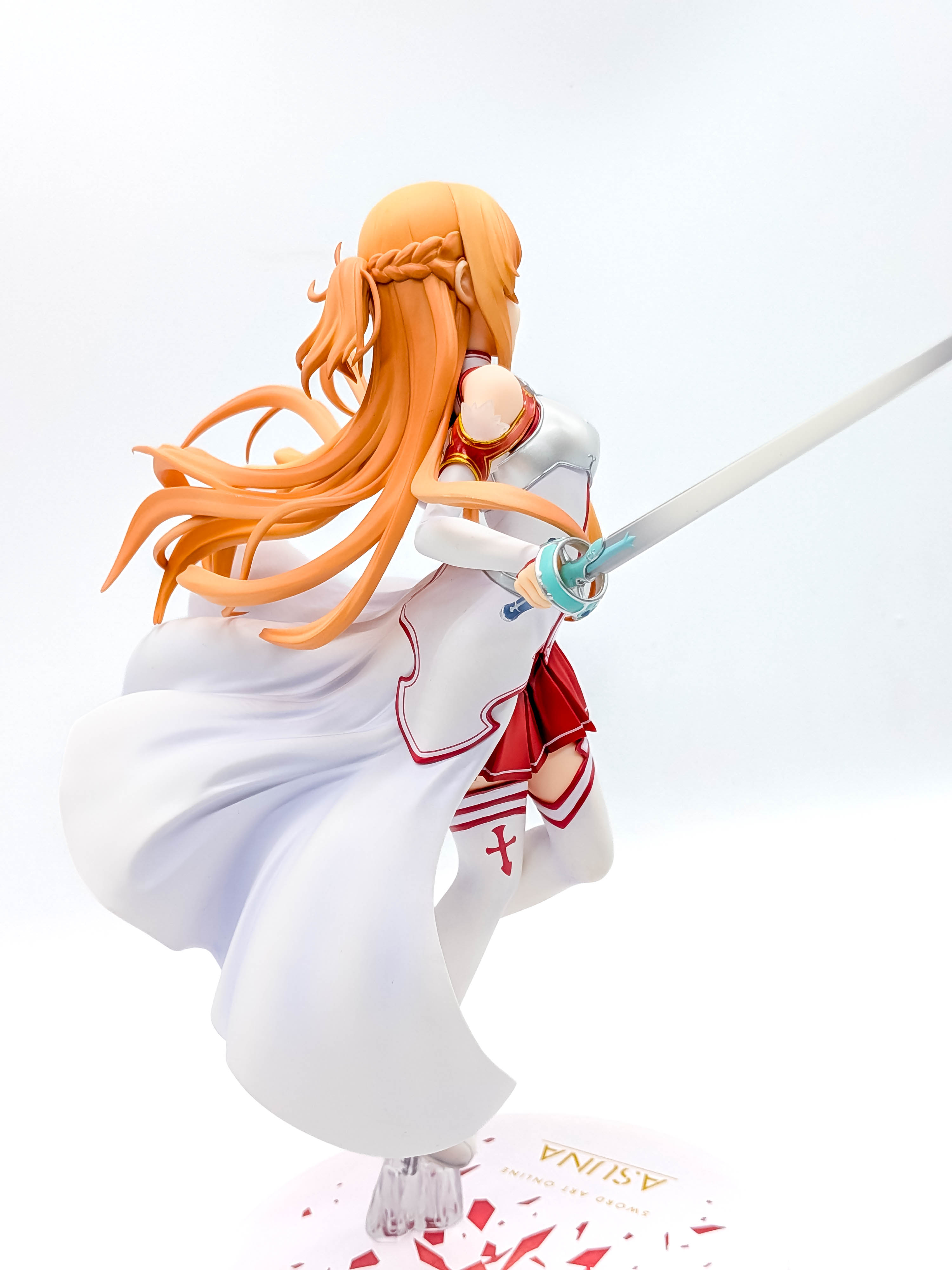 Asuna figure side view with Lambent Light and Knights of the Blood uniform