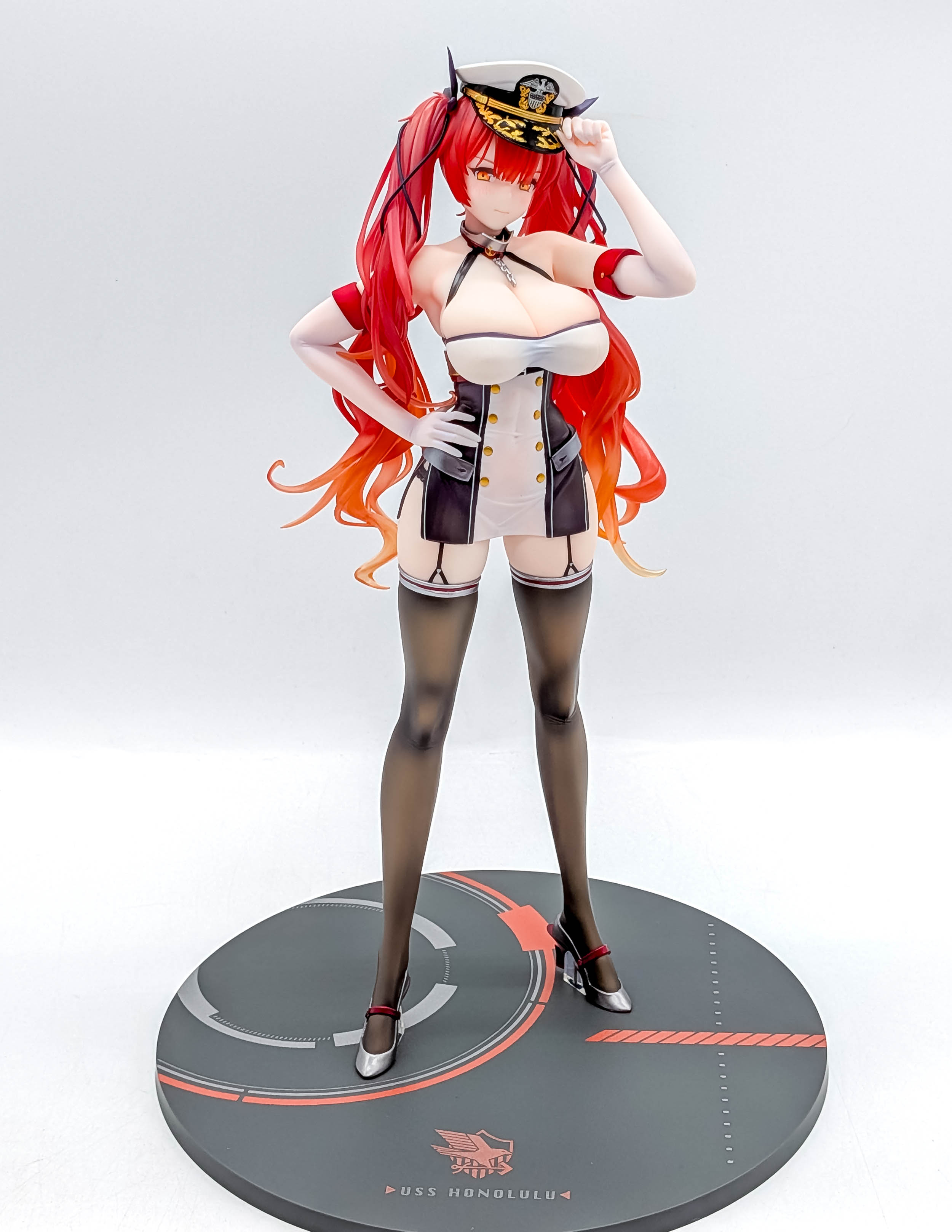 Azur Lane Honolulu figure full front view without jacket or rigging