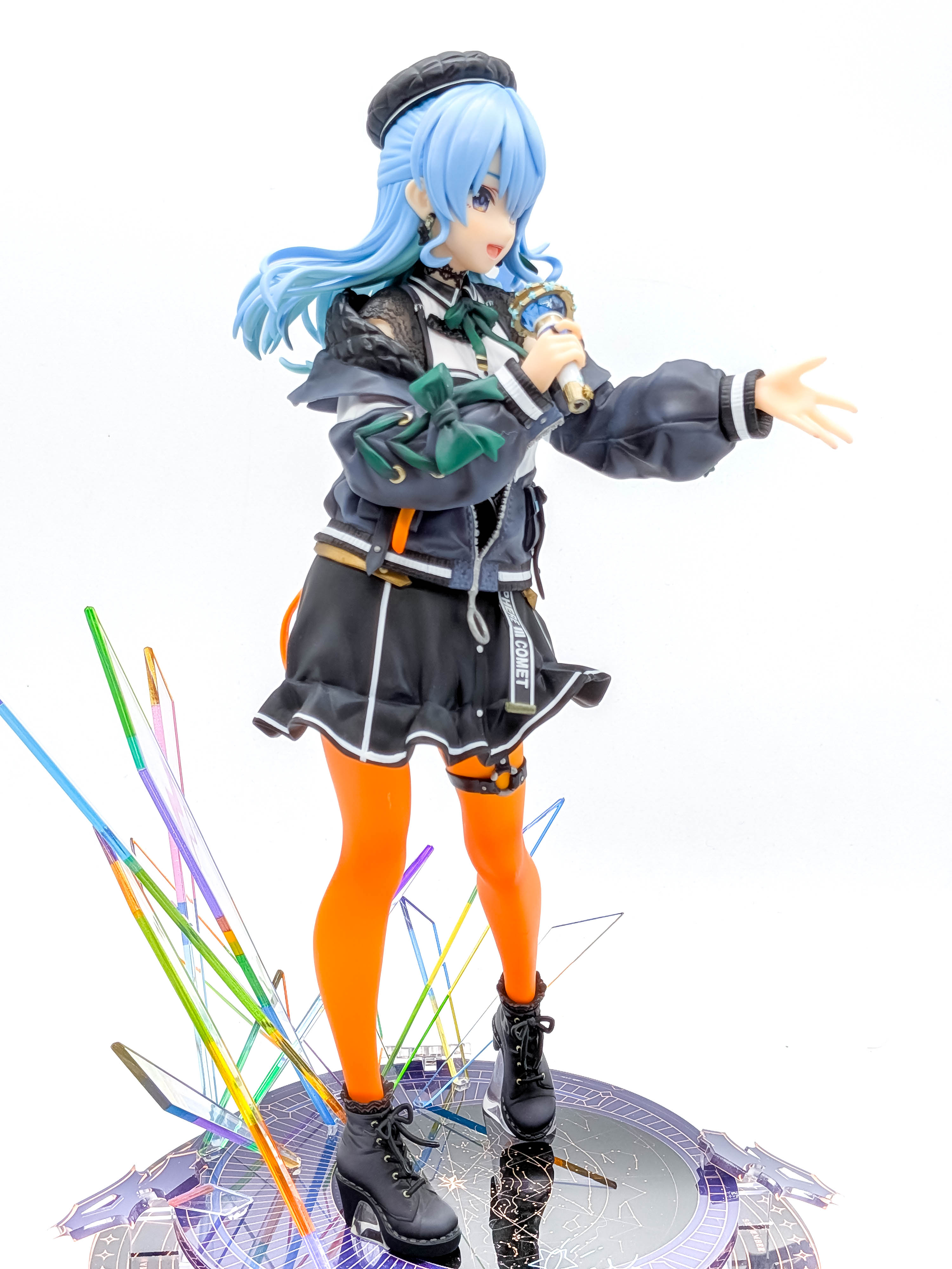 Hoshimachi Suisei figure skirt jacket microphone and hair