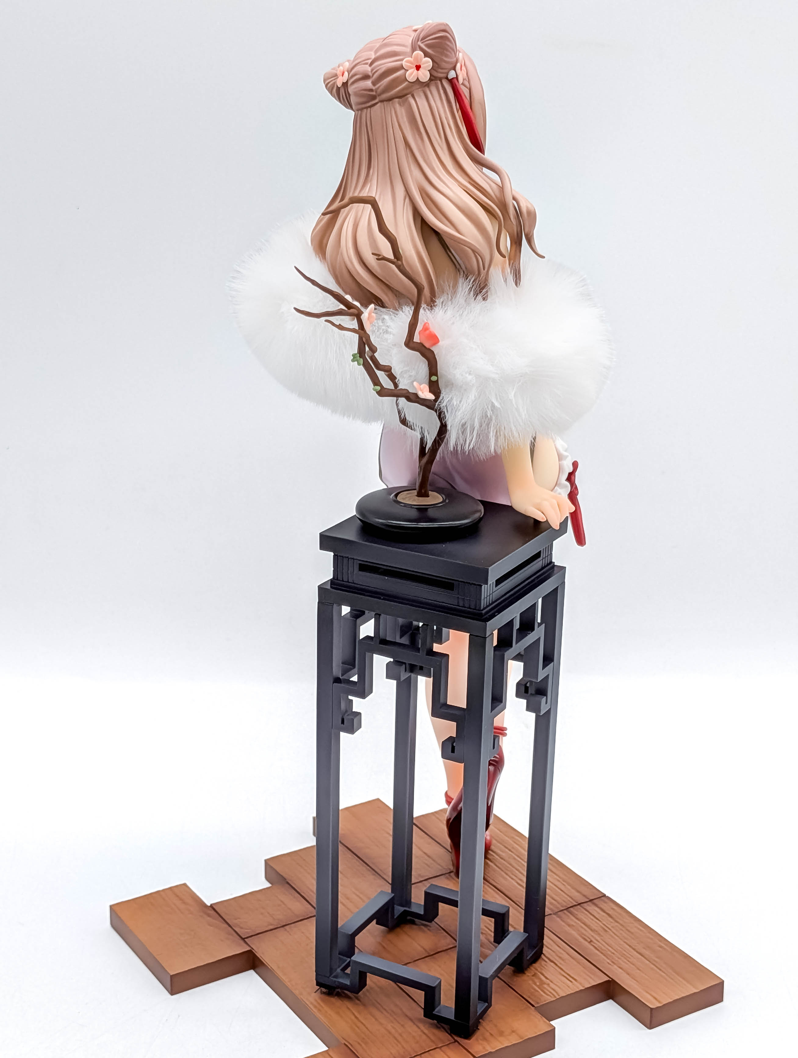 Yume Minami China Dress Ver. full rear view with long hair and display stand